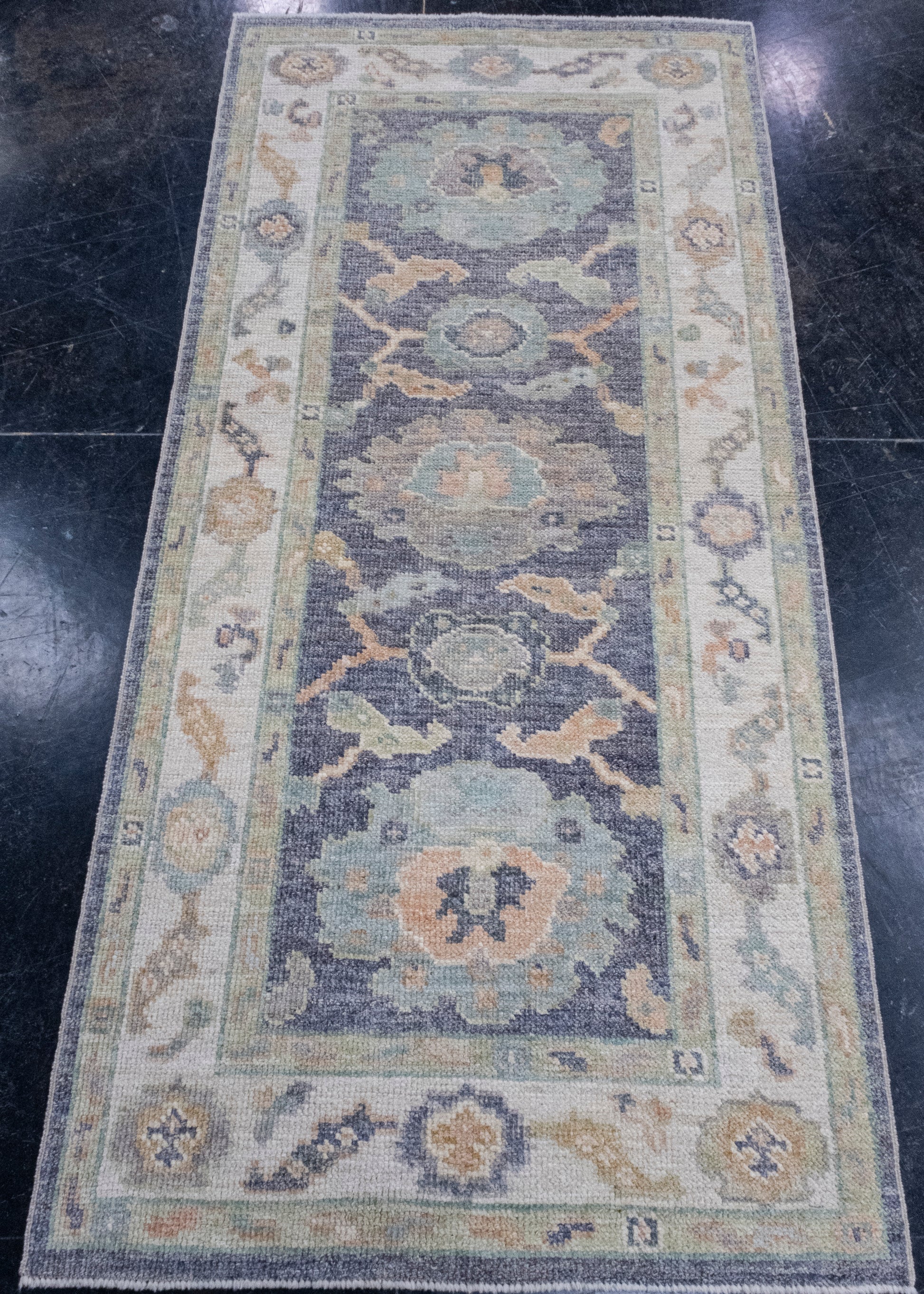 Turkish Oushak Rug 2'9" x 5'9" #16423
