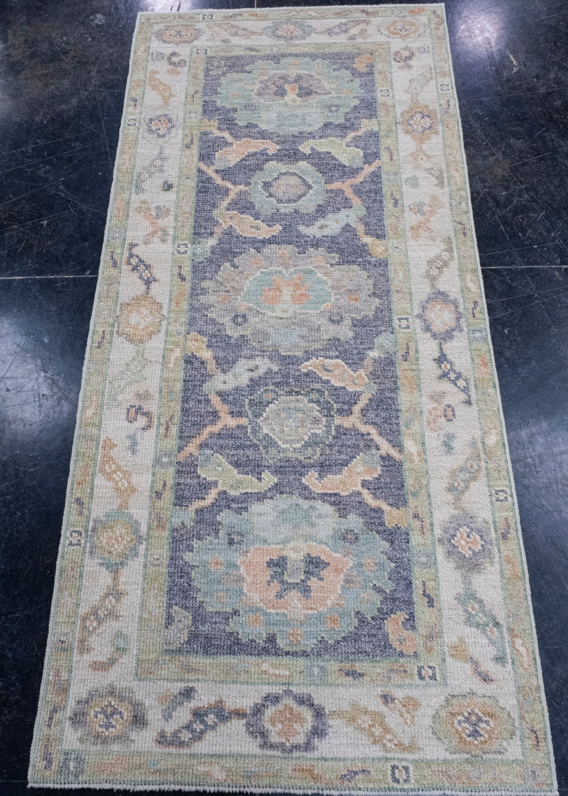 Turkish Oushak Rug 2'7" x 5'7" #16495