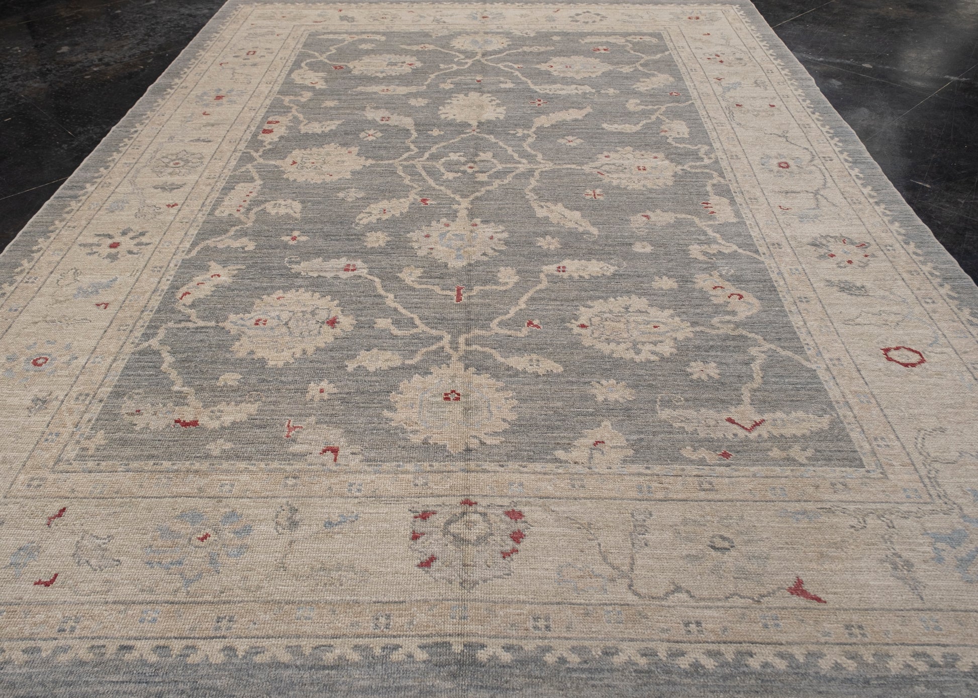 Turkish Oushak Rug 9'5" x 12'9" #2522