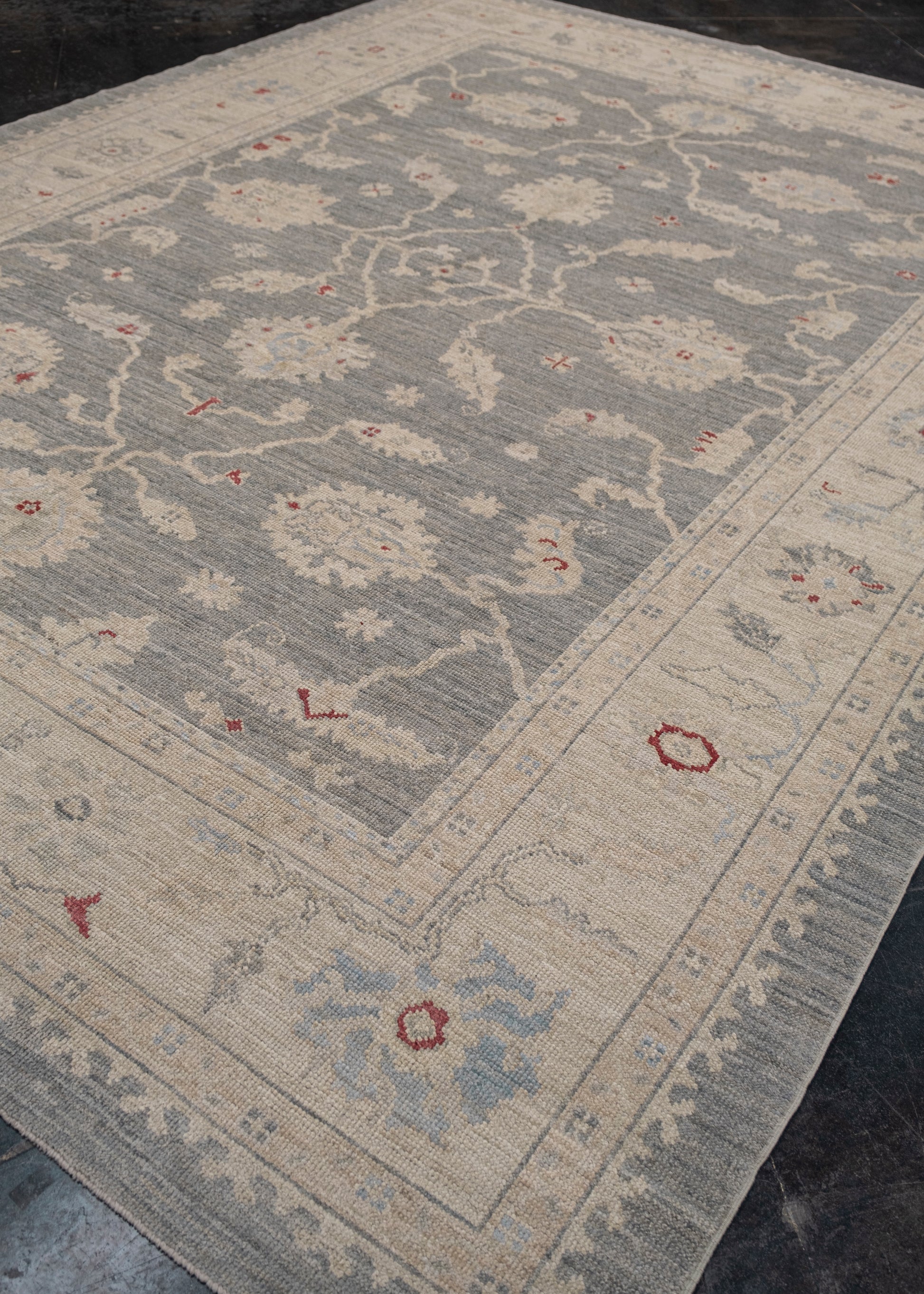 Turkish Oushak Rug 9'5" x 12'9" #2522