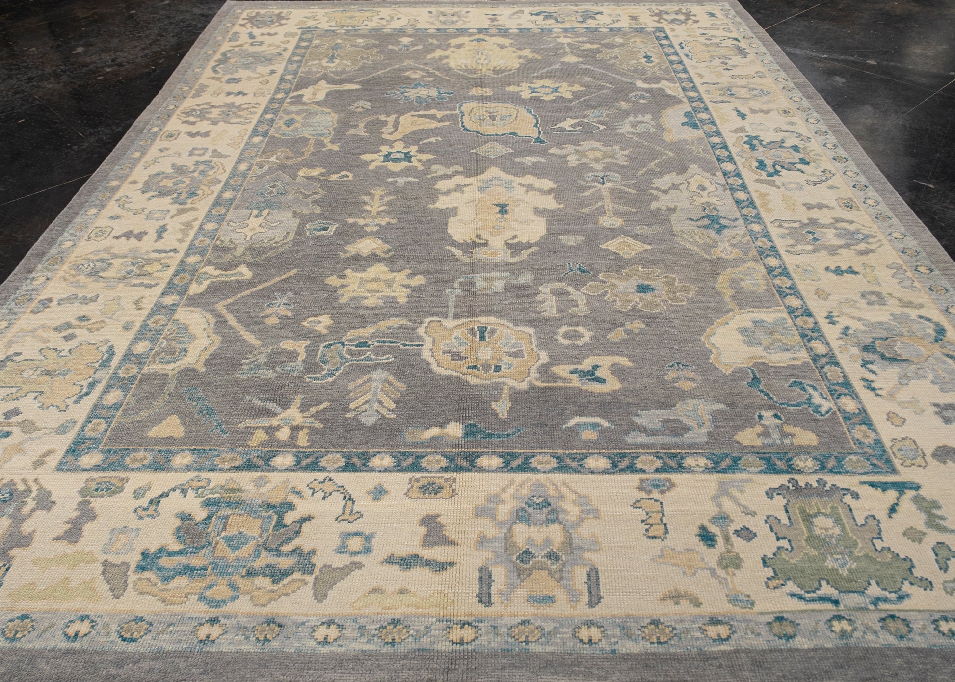 Turkish Oushak Rug 9'3" x 12'4" #7300