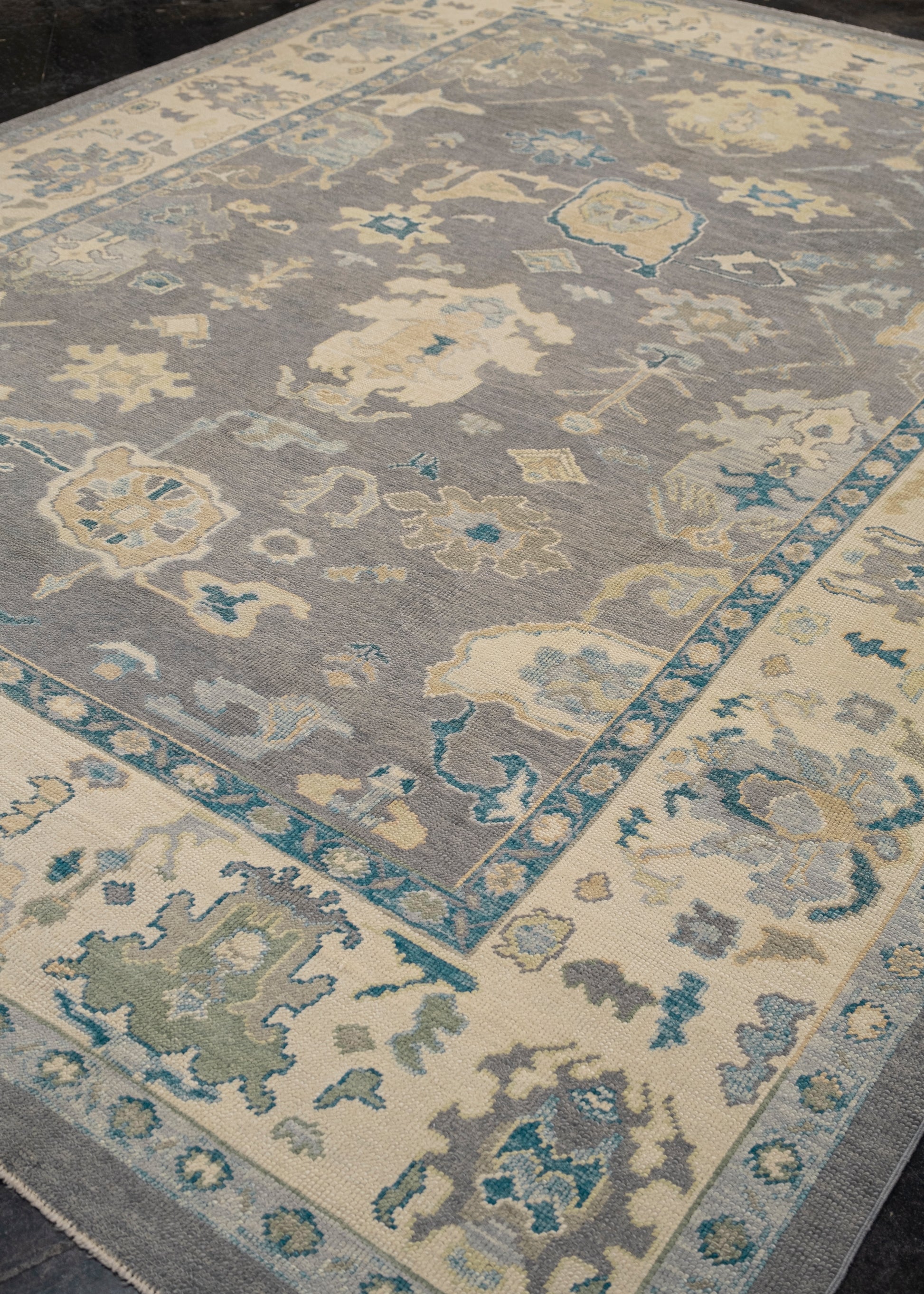 Turkish Oushak Rug 9'3" x 12'4" #7300