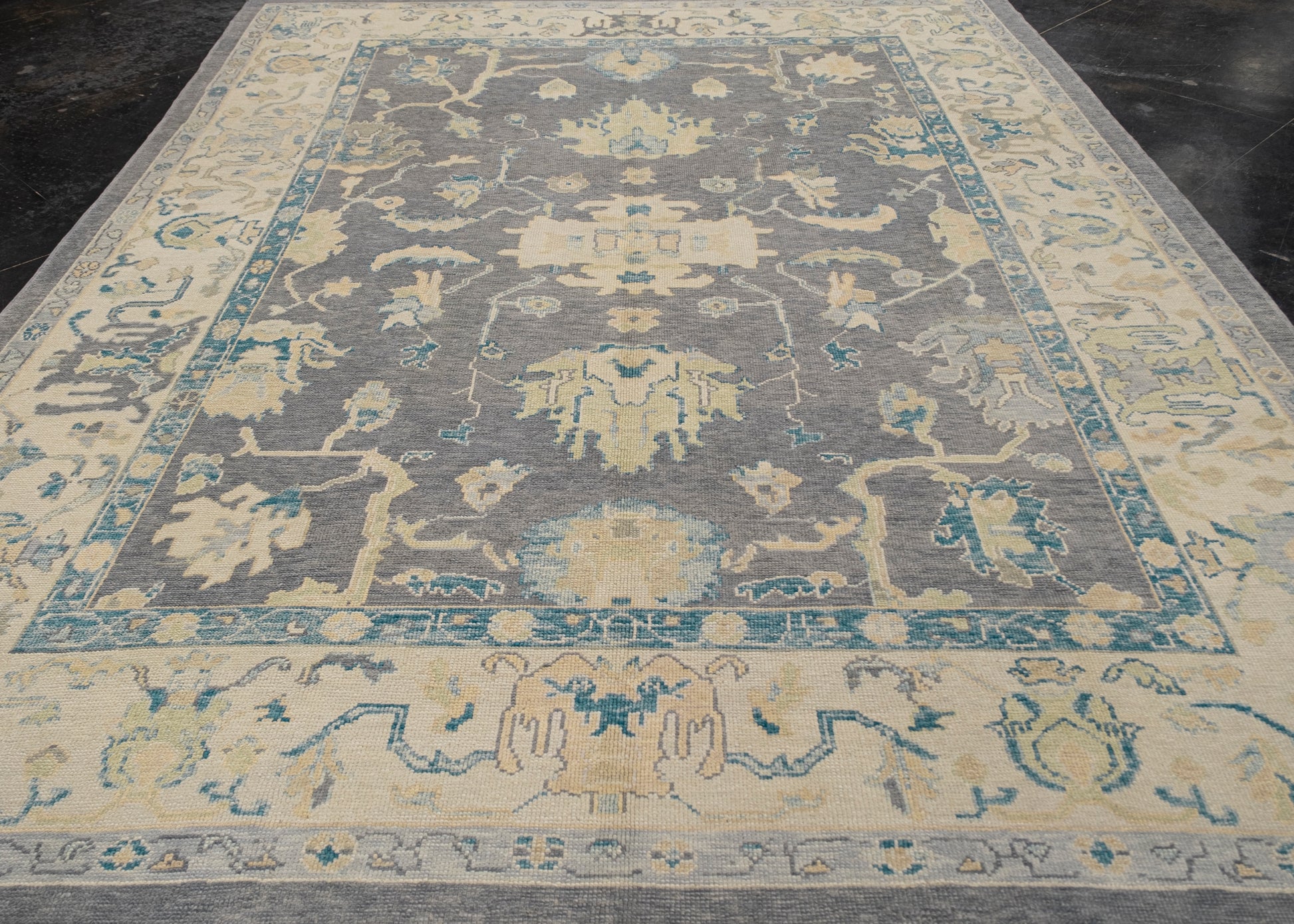Turkish Oushak Rug 9'4" x 12'1" #7274