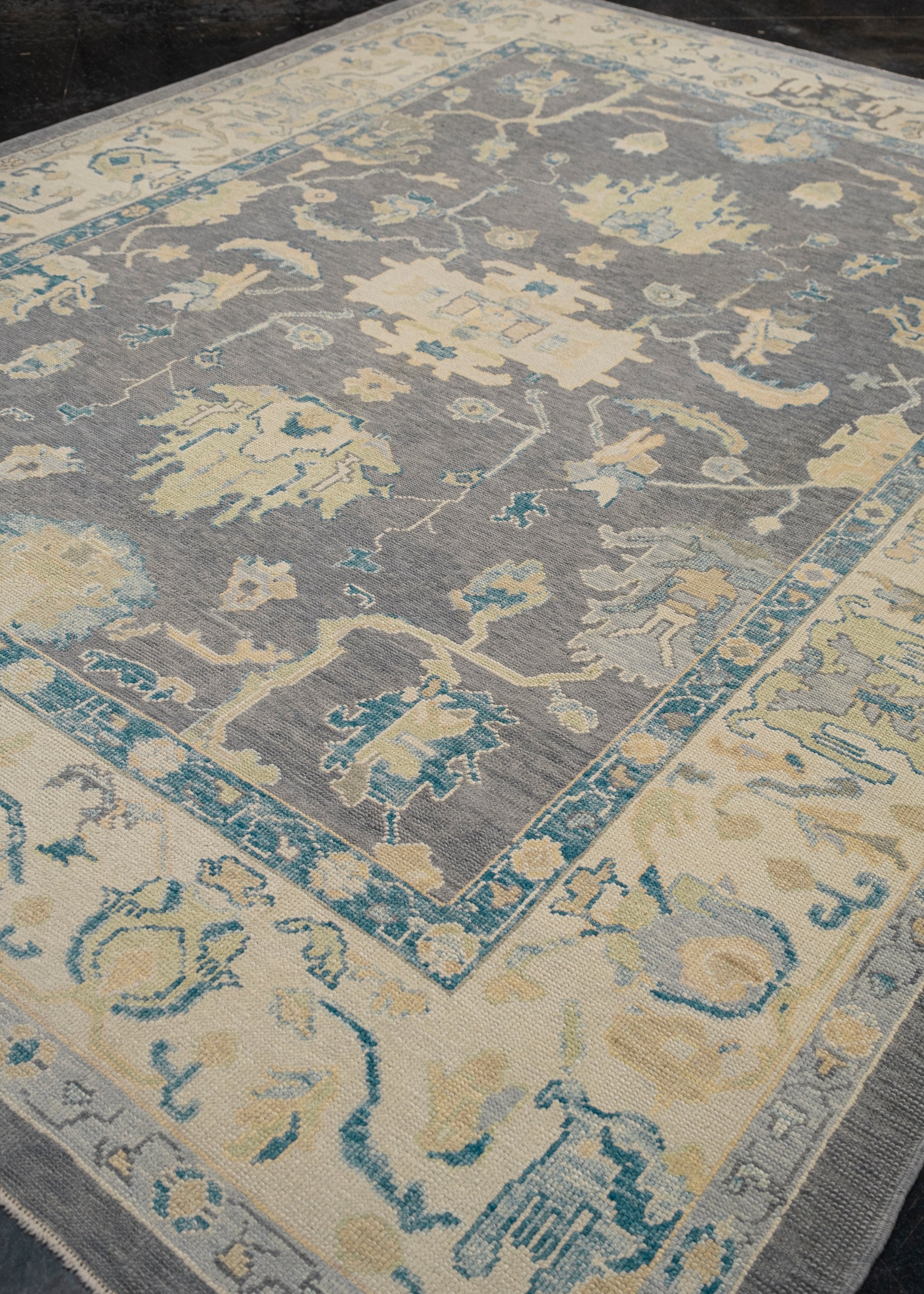 Turkish Oushak Rug 9'4" x 12'1" #7274
