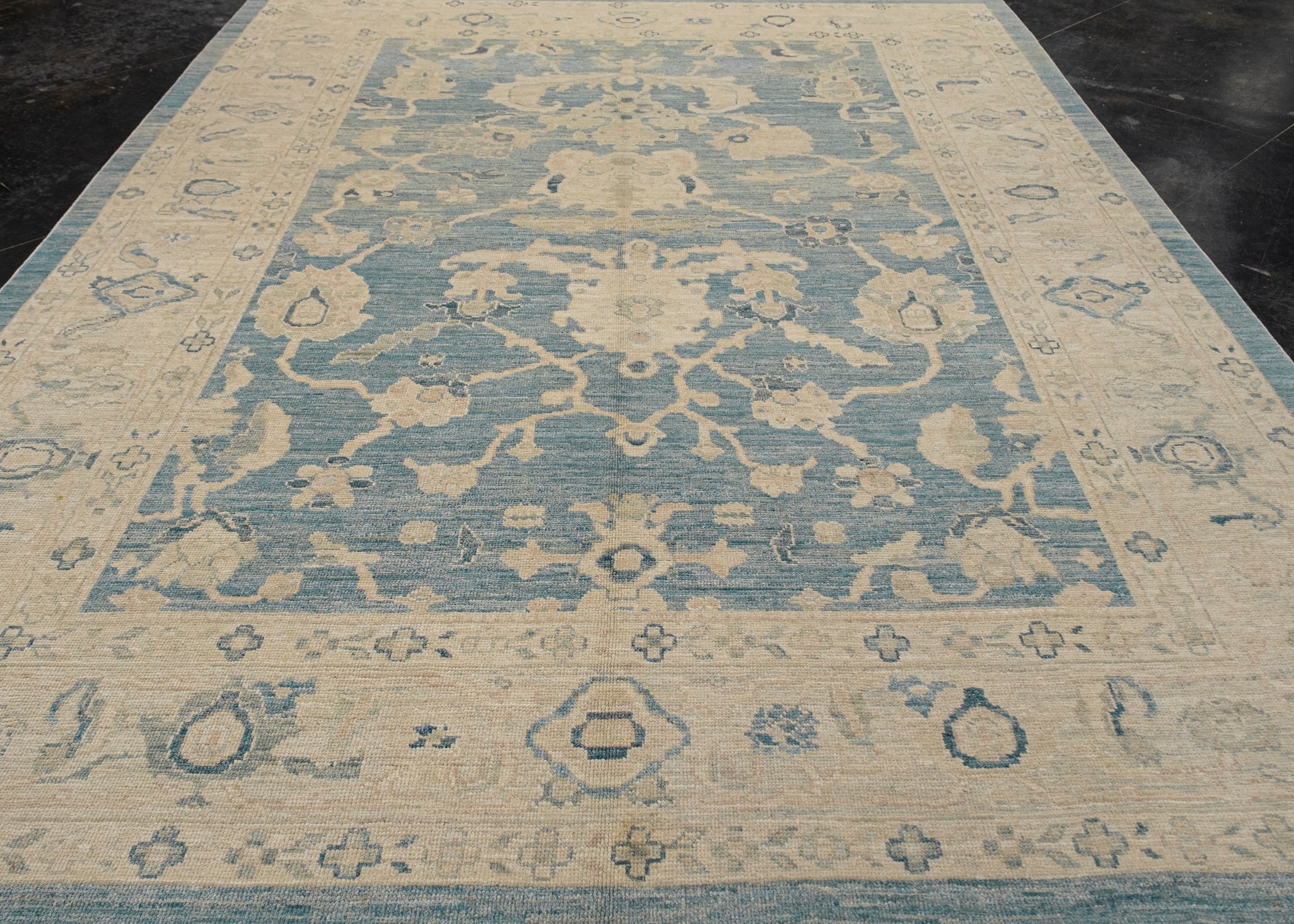 Turkish Oushak Rug 9'2" x 12'3" #15090