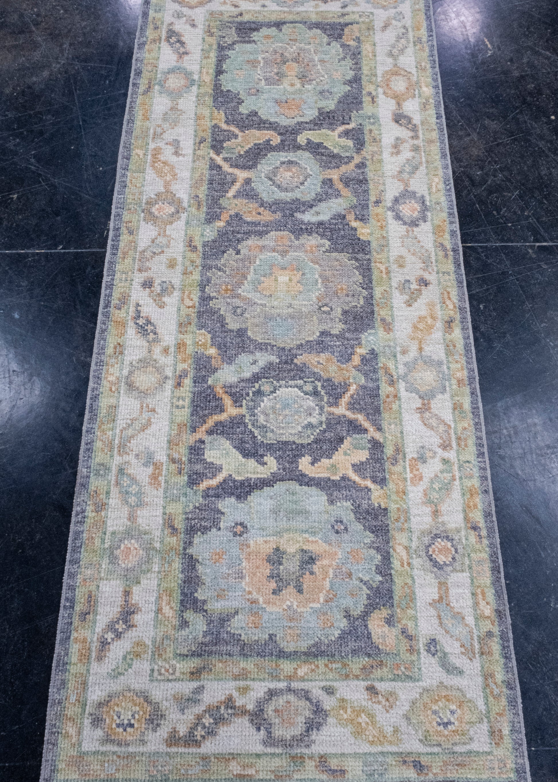 Turkish Oushak Rug 2'5" x 6' #16504