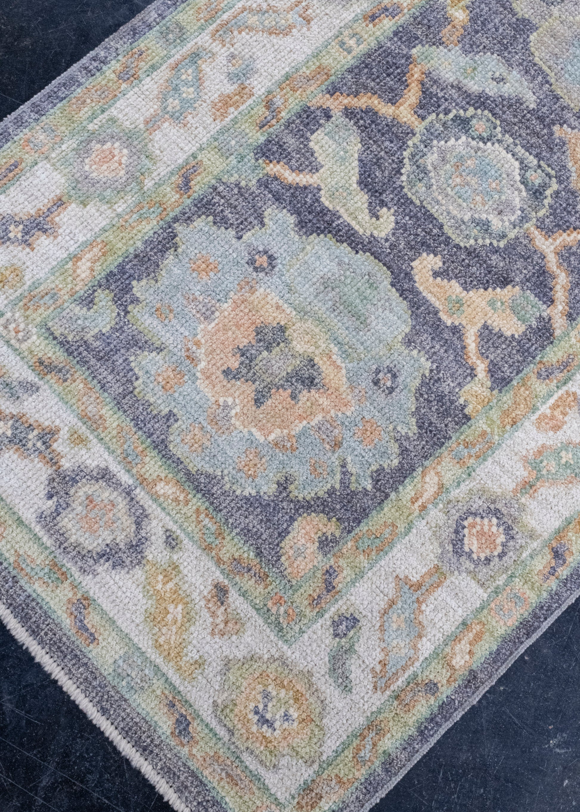Turkish Oushak Rug 2'5" x 6' #16504