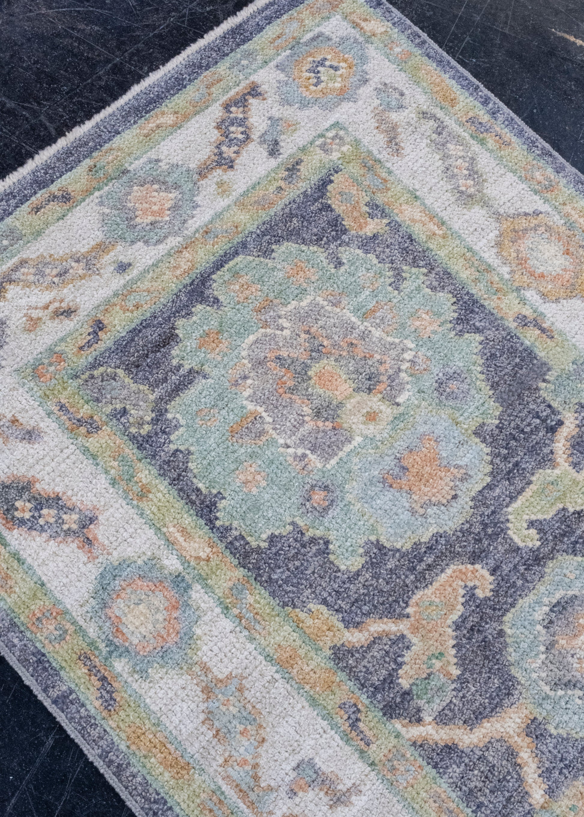 Turkish Oushak Rug 2'5" x 6' #16504