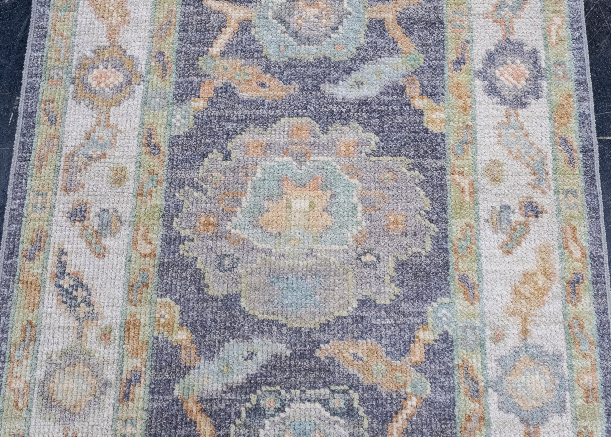 Turkish Oushak Rug 2'5" x 6' #16504