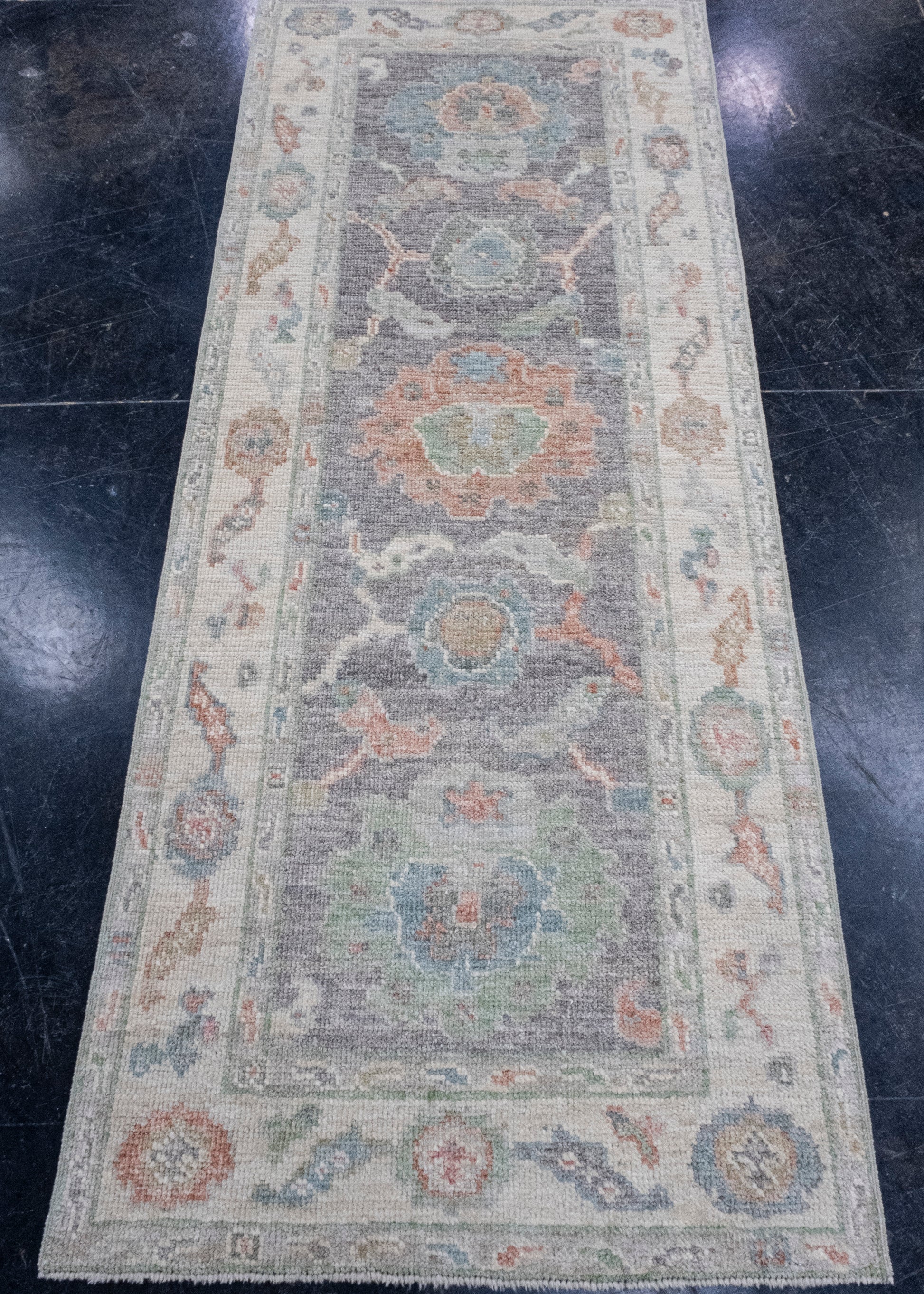Turkish Oushak Rug 2'8" x 6'6" #16016