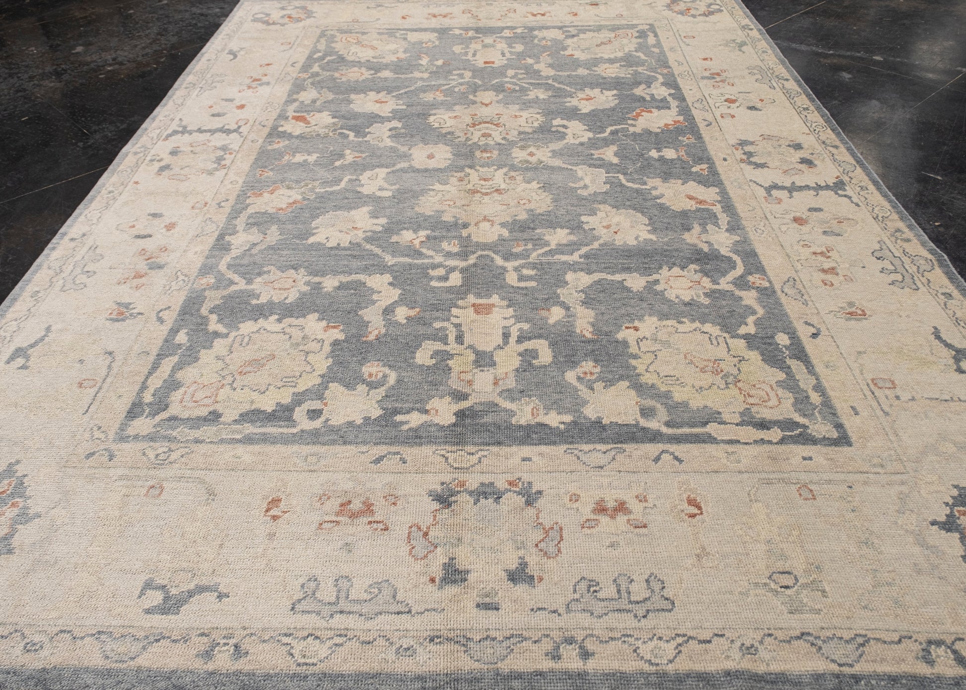 Turkish Oushak Rug 8'11" x 12'9" #HS-1047