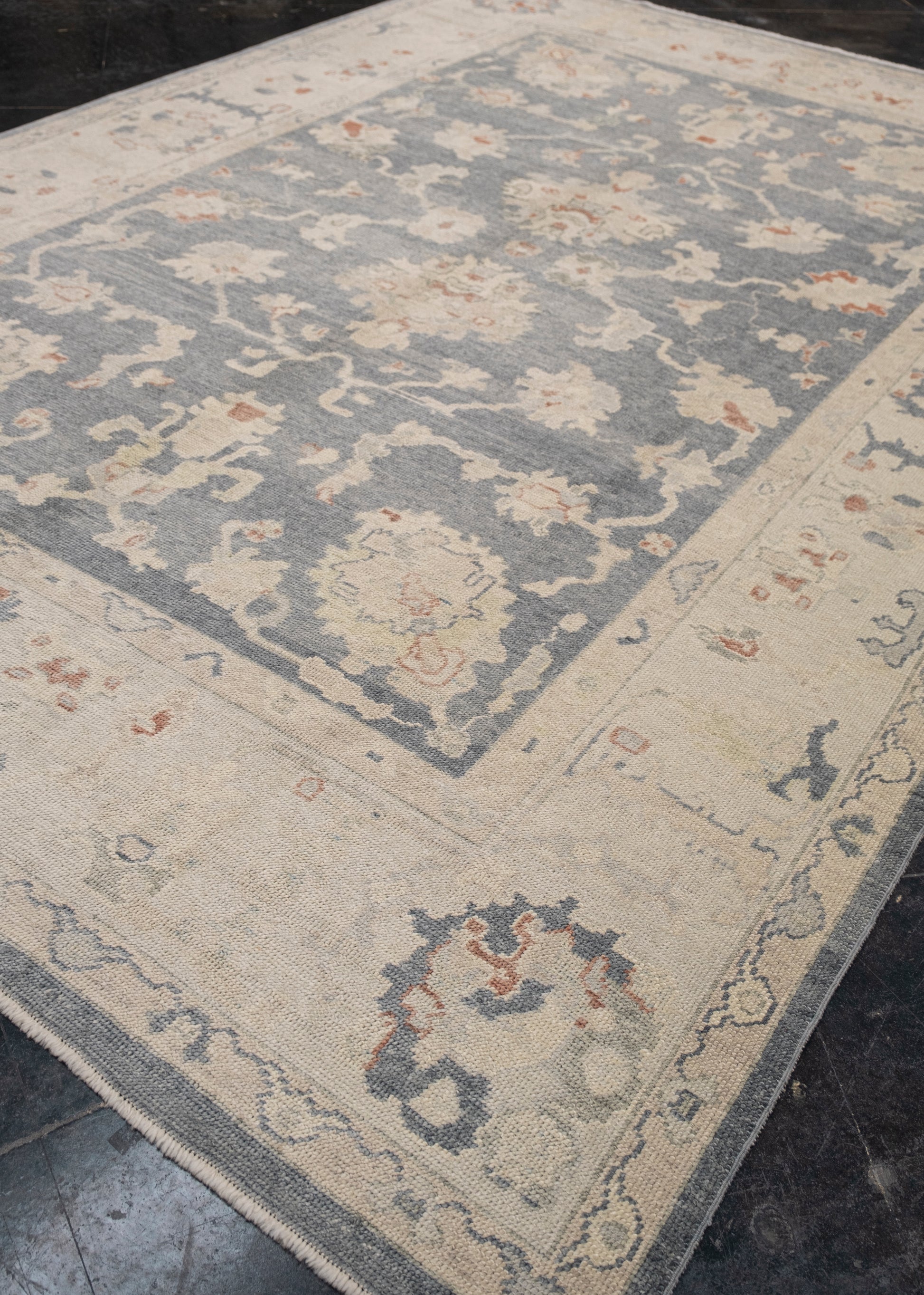 Turkish Oushak Rug 8'11" x 12'9" #HS-1047