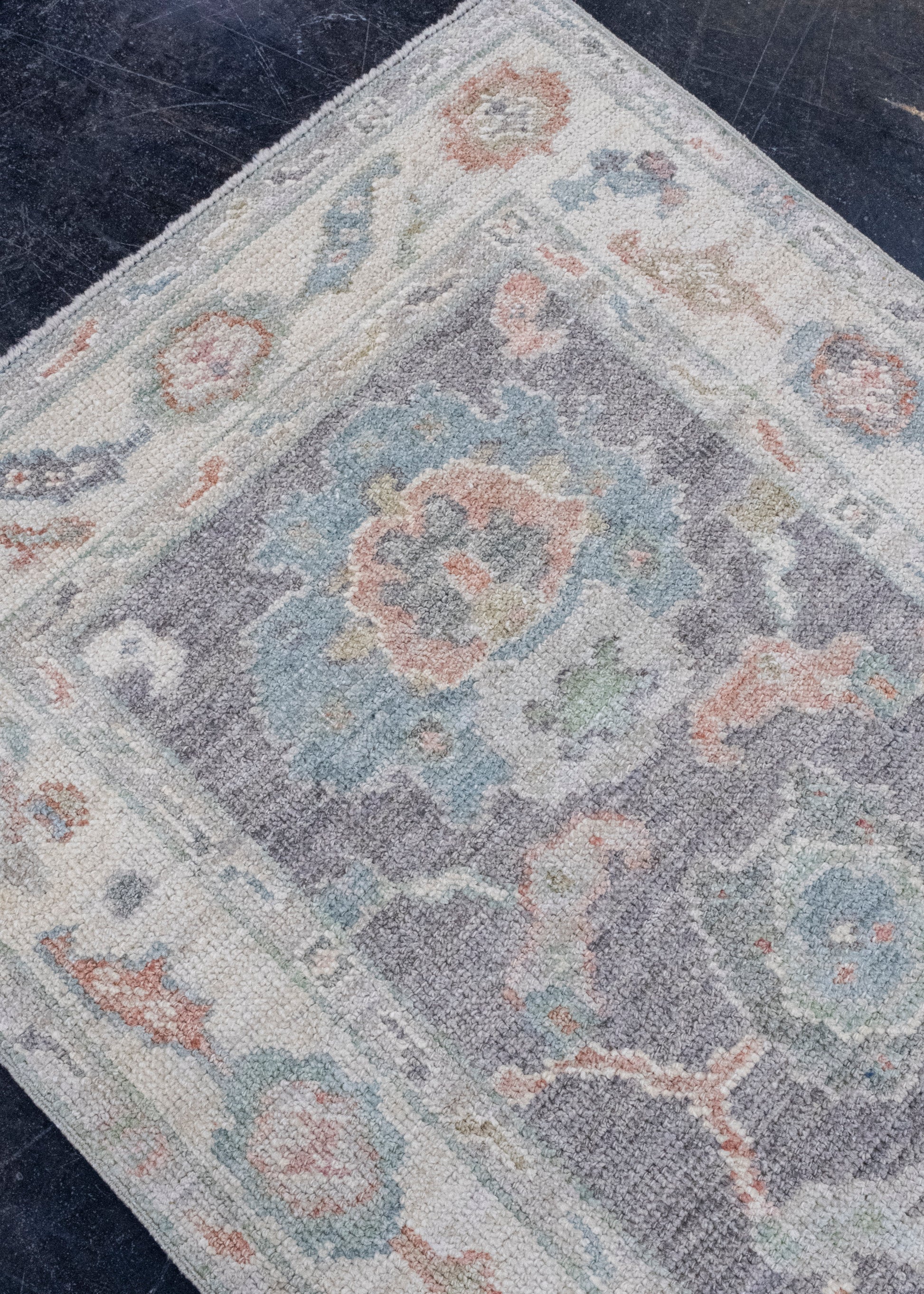 Turkish Oushak Rug 2'8" x 6'6" #16016