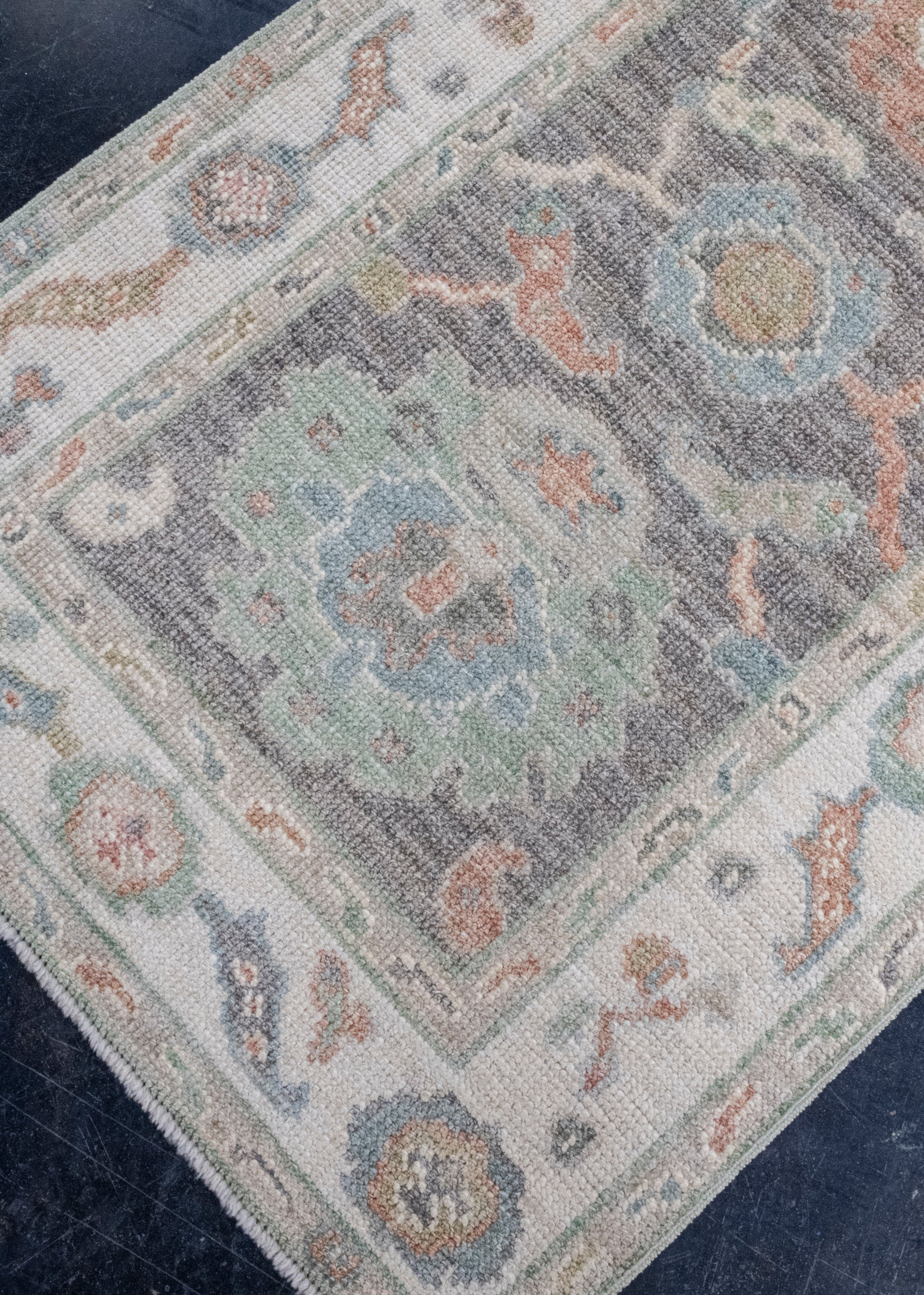 Turkish Oushak Rug 2'8" x 6'3" #16328