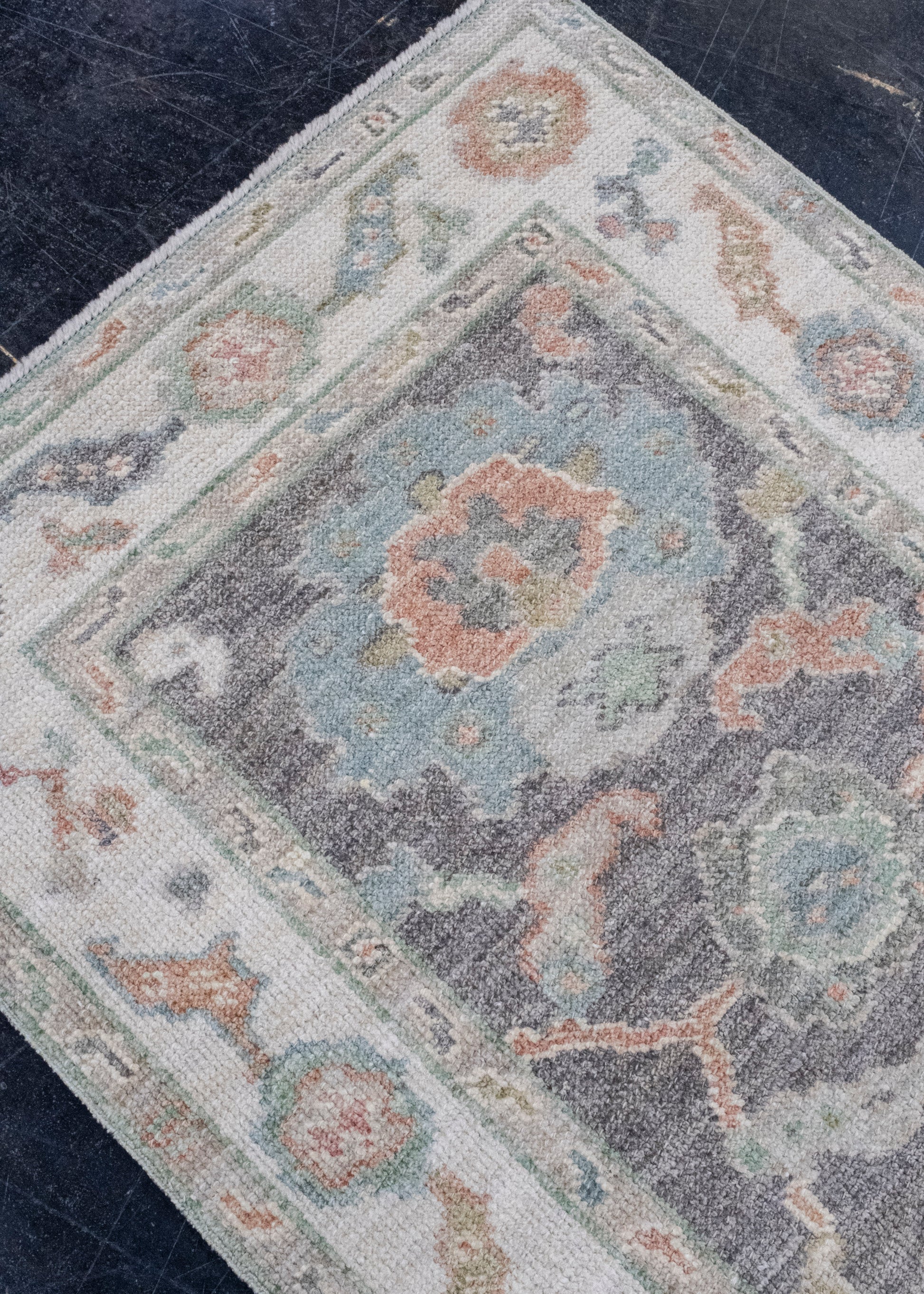 Turkish Oushak Rug 2'8" x 6'3" #16328
