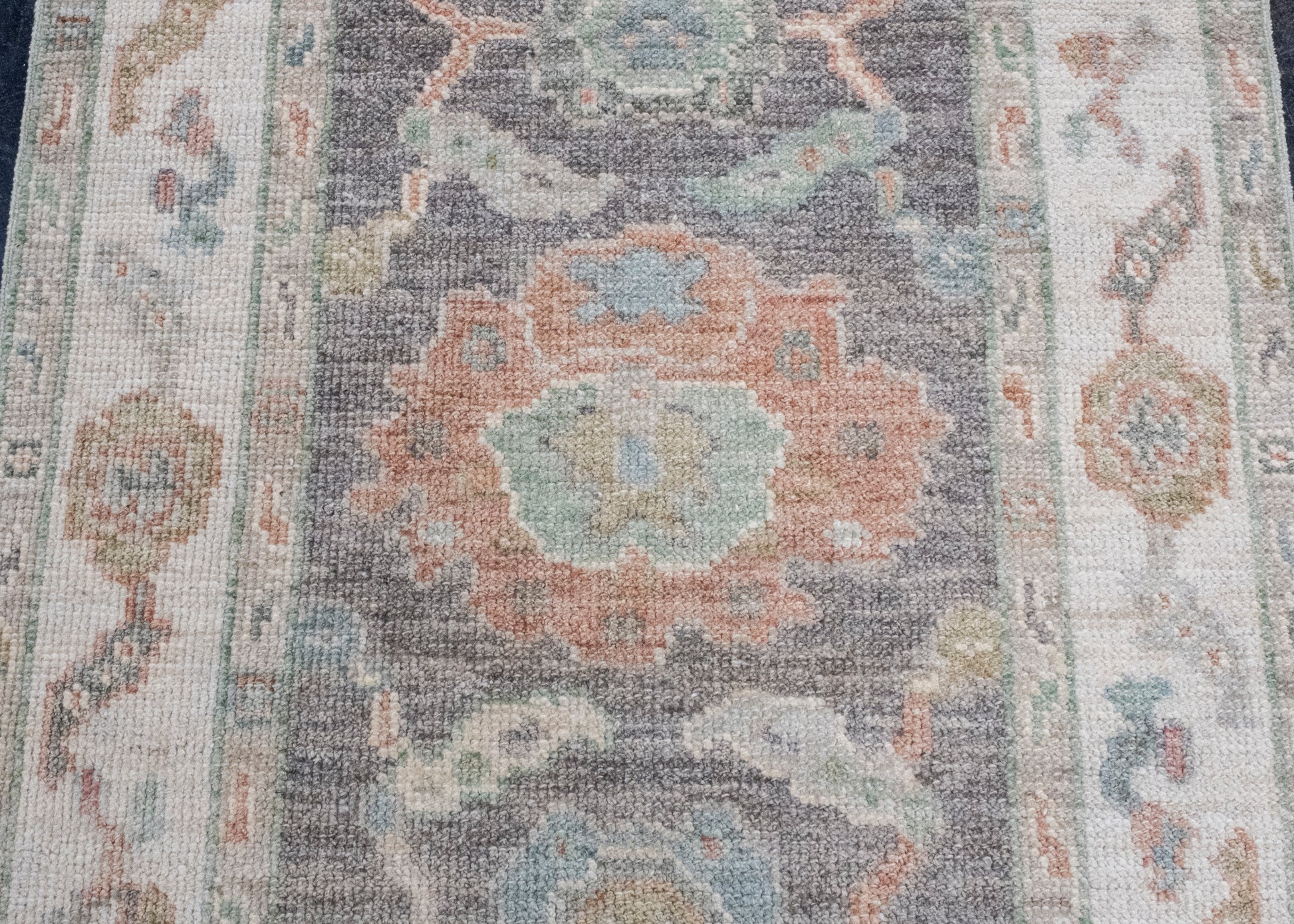 Turkish Oushak Rug 2'8" x 6'3" #16328
