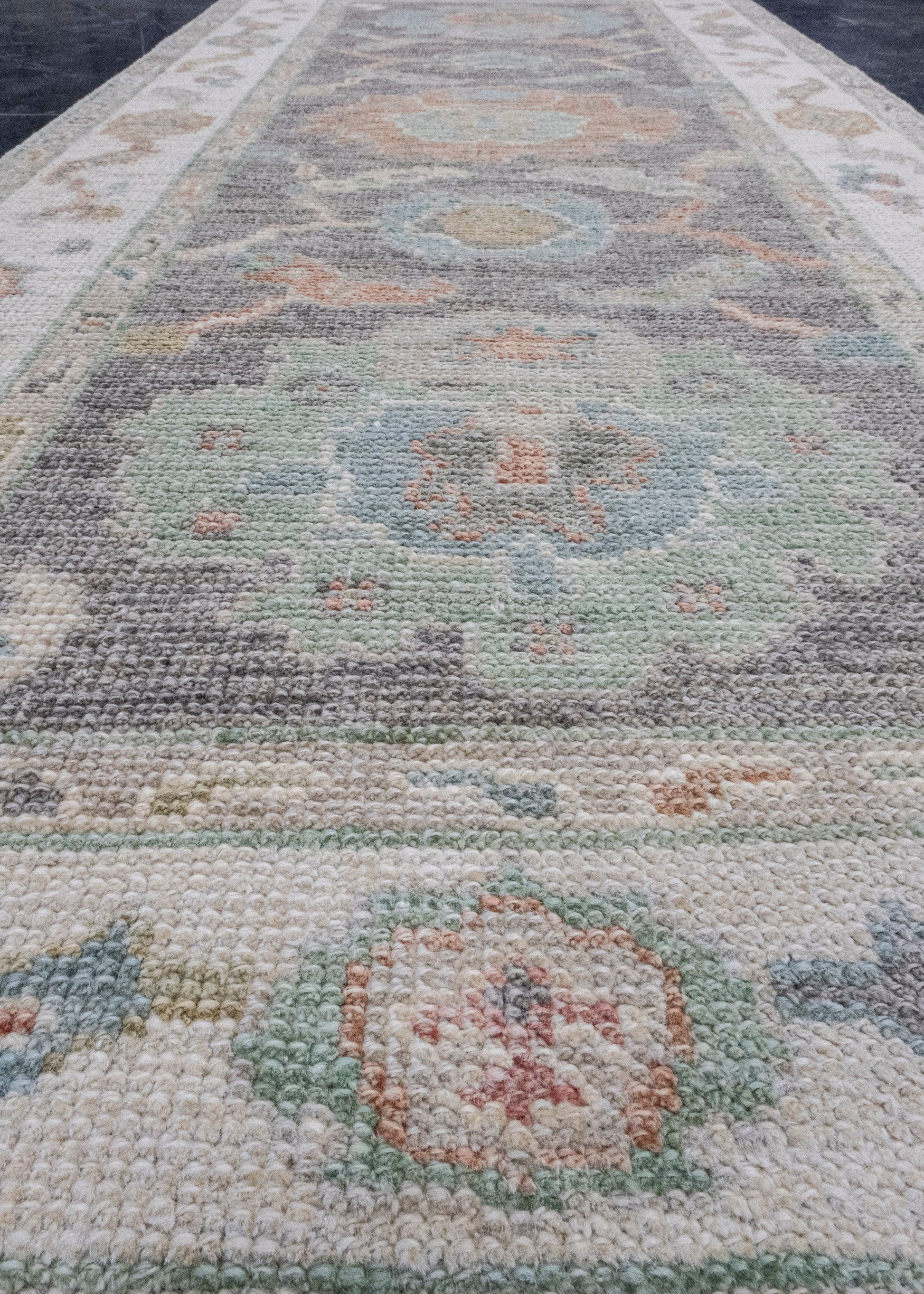Turkish Oushak Rug 2'8" x 6'3" #16328