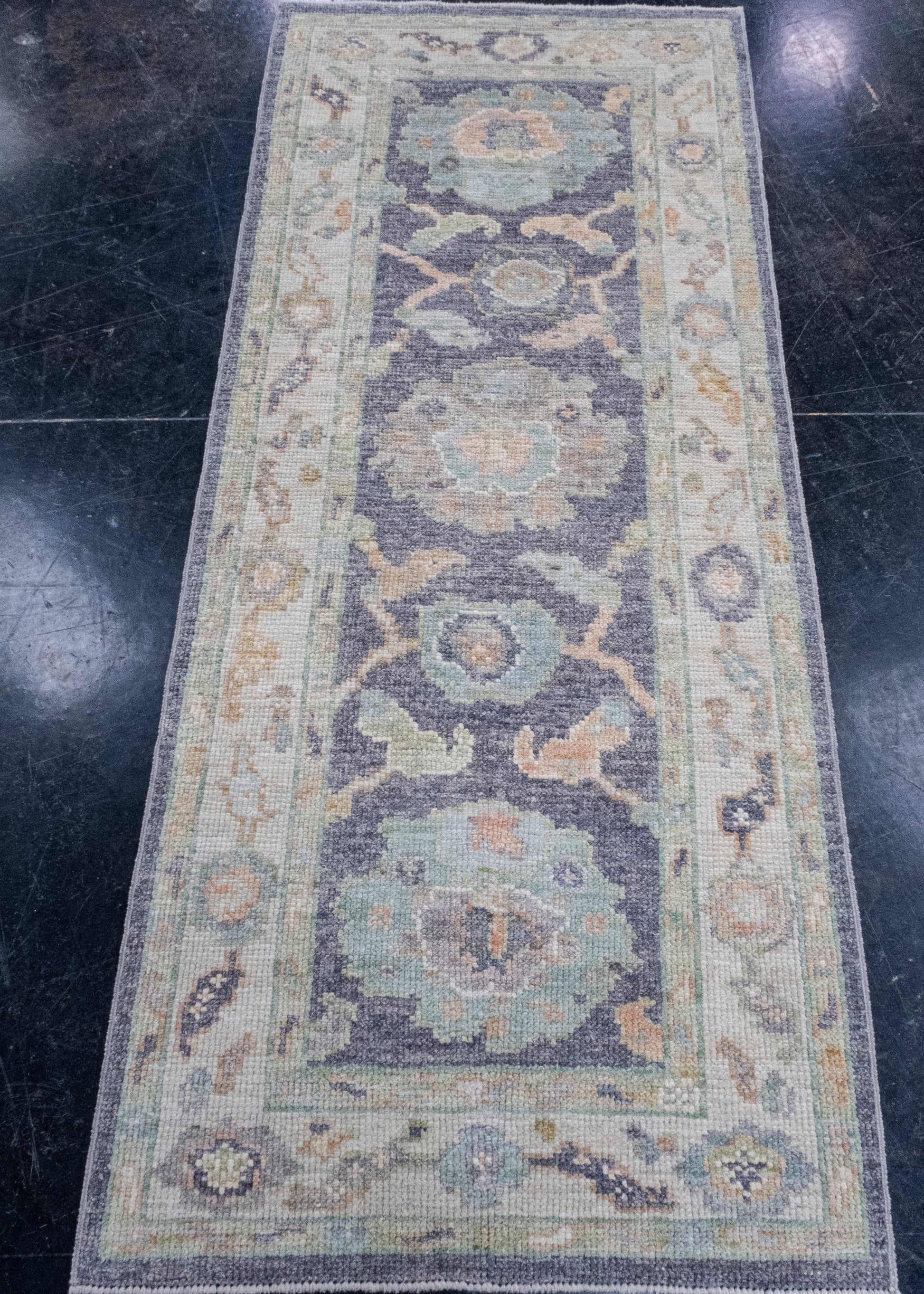 Turkish Oushak Rug 2'5" x 5'8" #16532