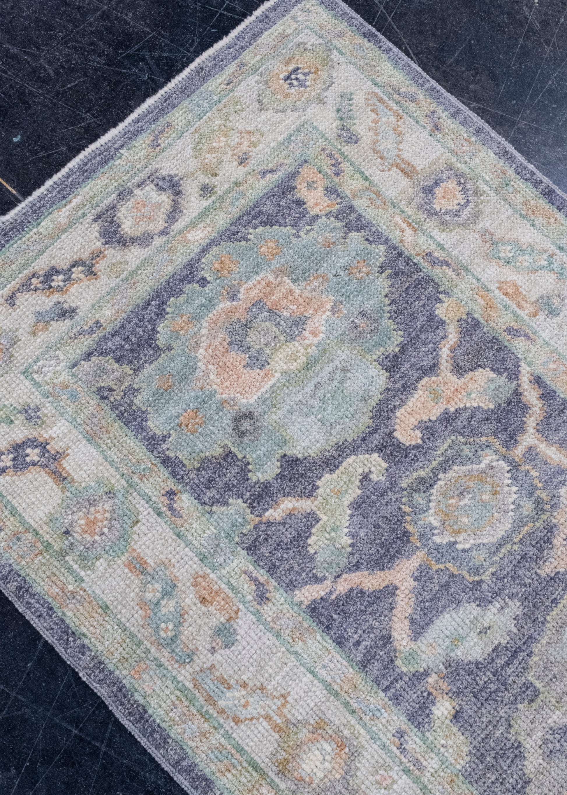 Turkish Oushak Rug 2'5" x 5'8" #16532