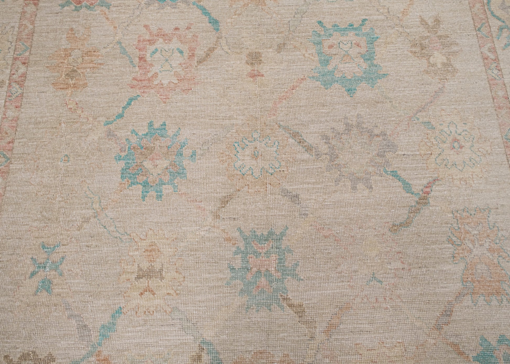 Turkish Oushak Rug 9'4" x 12'4" #1015