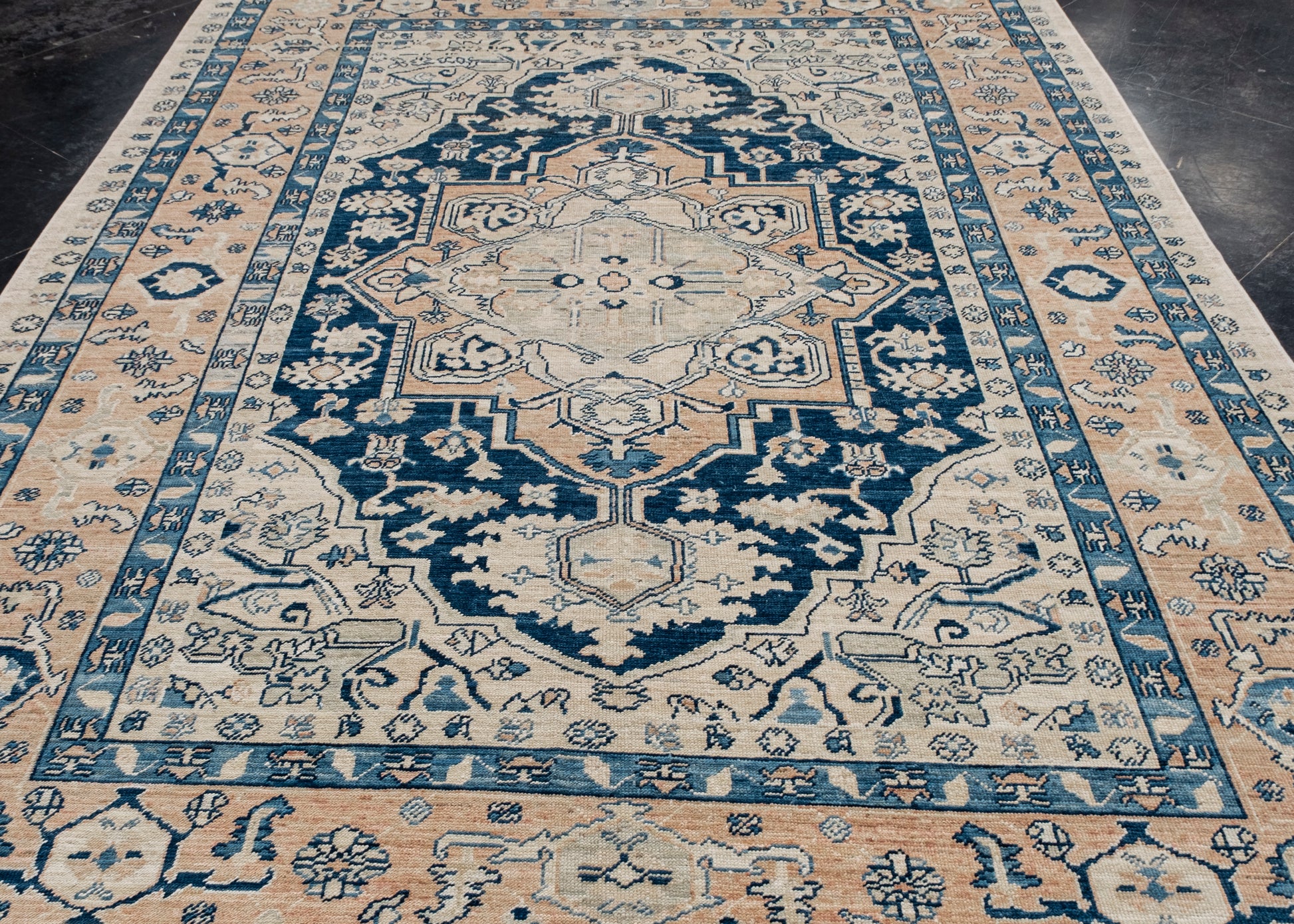 Antique Look Turkish Oushak Rug 7'5" x 11' #11939