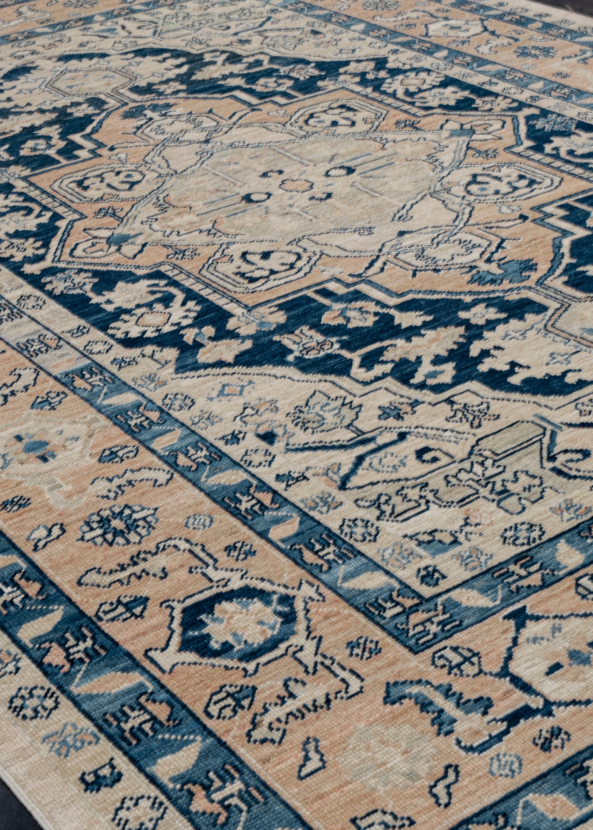 Antique Look Turkish Oushak Rug 7'5" x 11' #11939