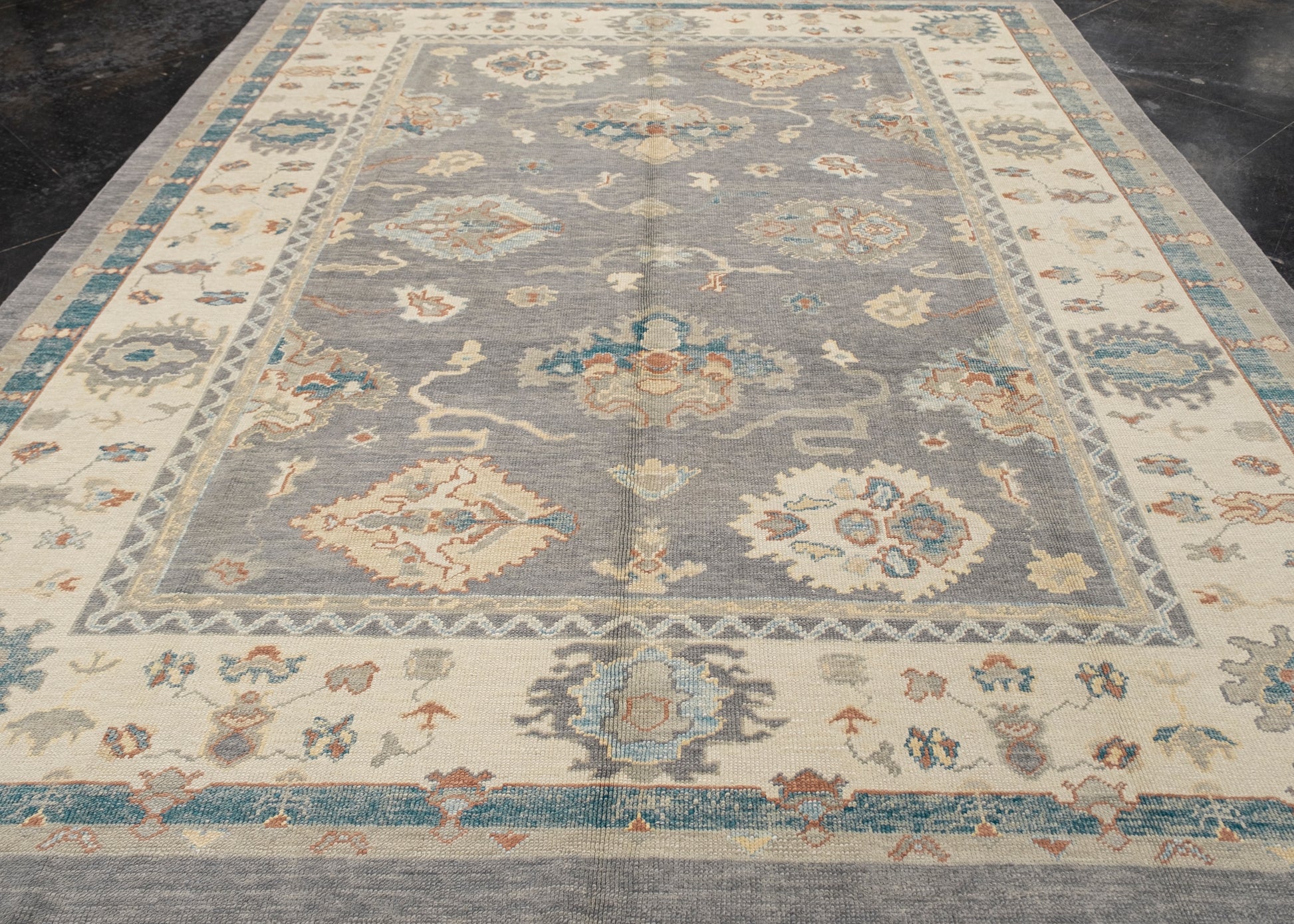 Turkish Oushak Rug 9'7" x 11'8" #7357