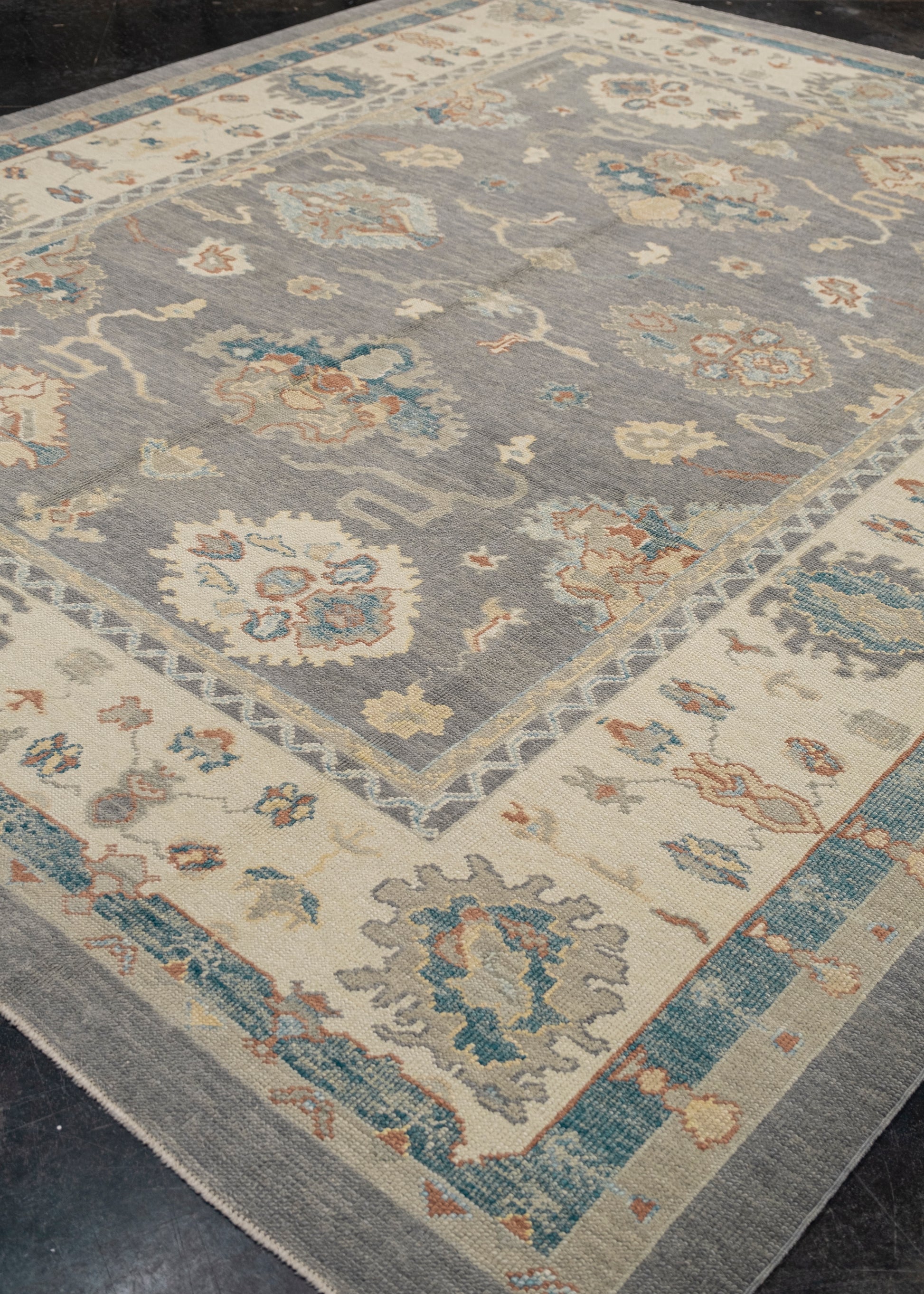 Turkish Oushak Rug 9'7" x 11'8" #7357