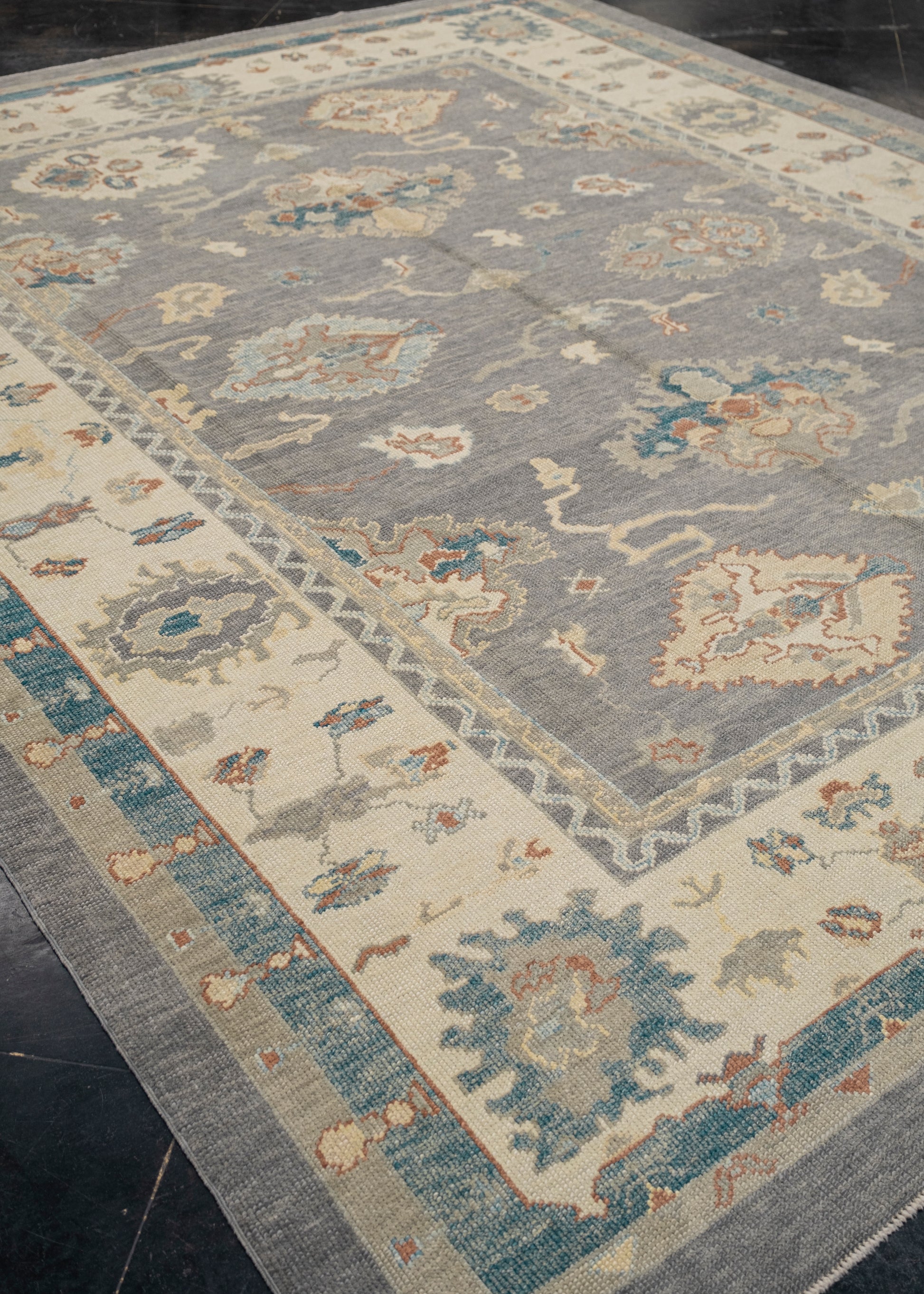 Turkish Oushak Rug 9'7" x 11'8" #7357