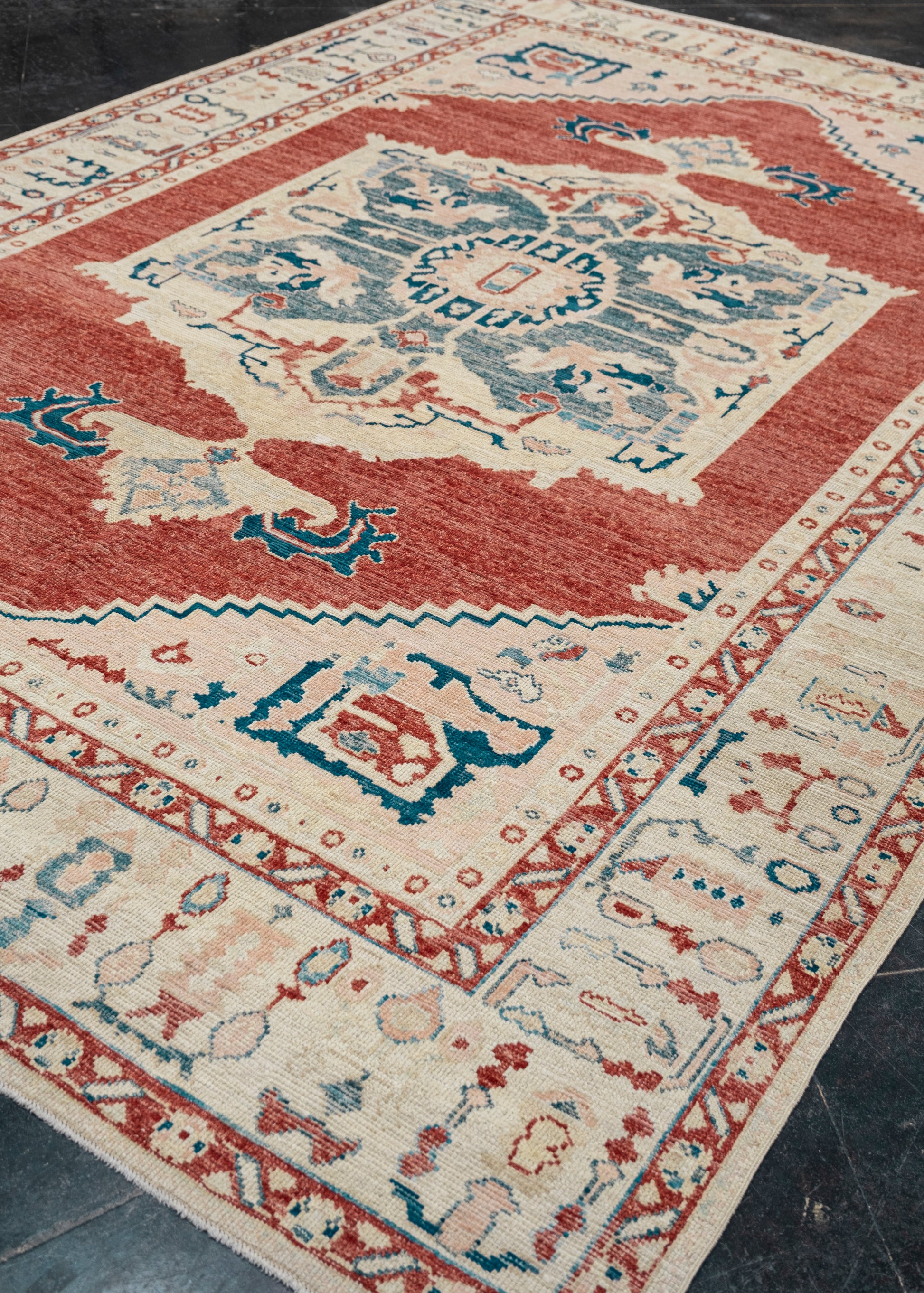Antique Look Turkish Oushak Rug 8'7" x 12'5" # 224