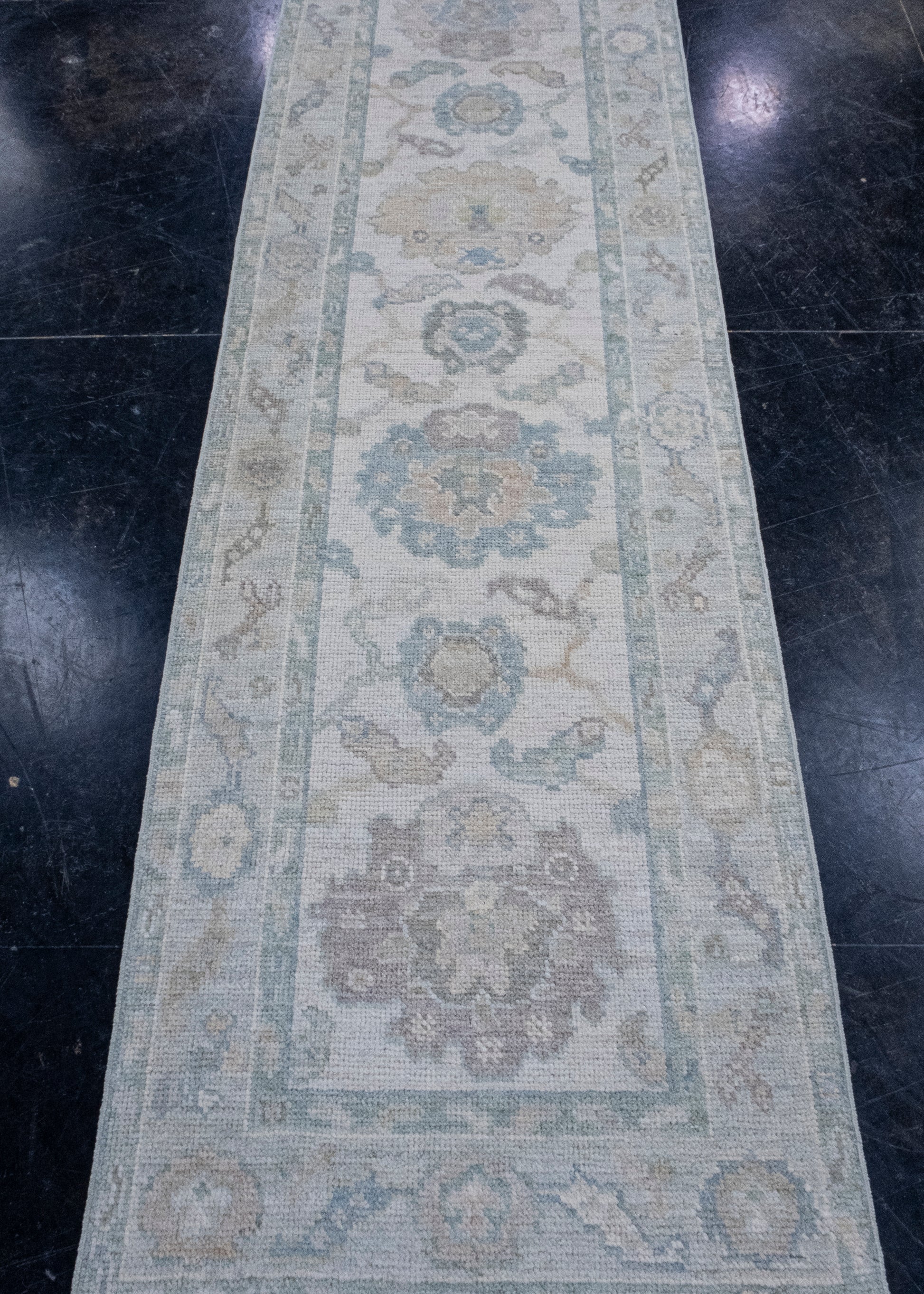 Turkish Oushak Runner Rug 2'6" x 8' #16289