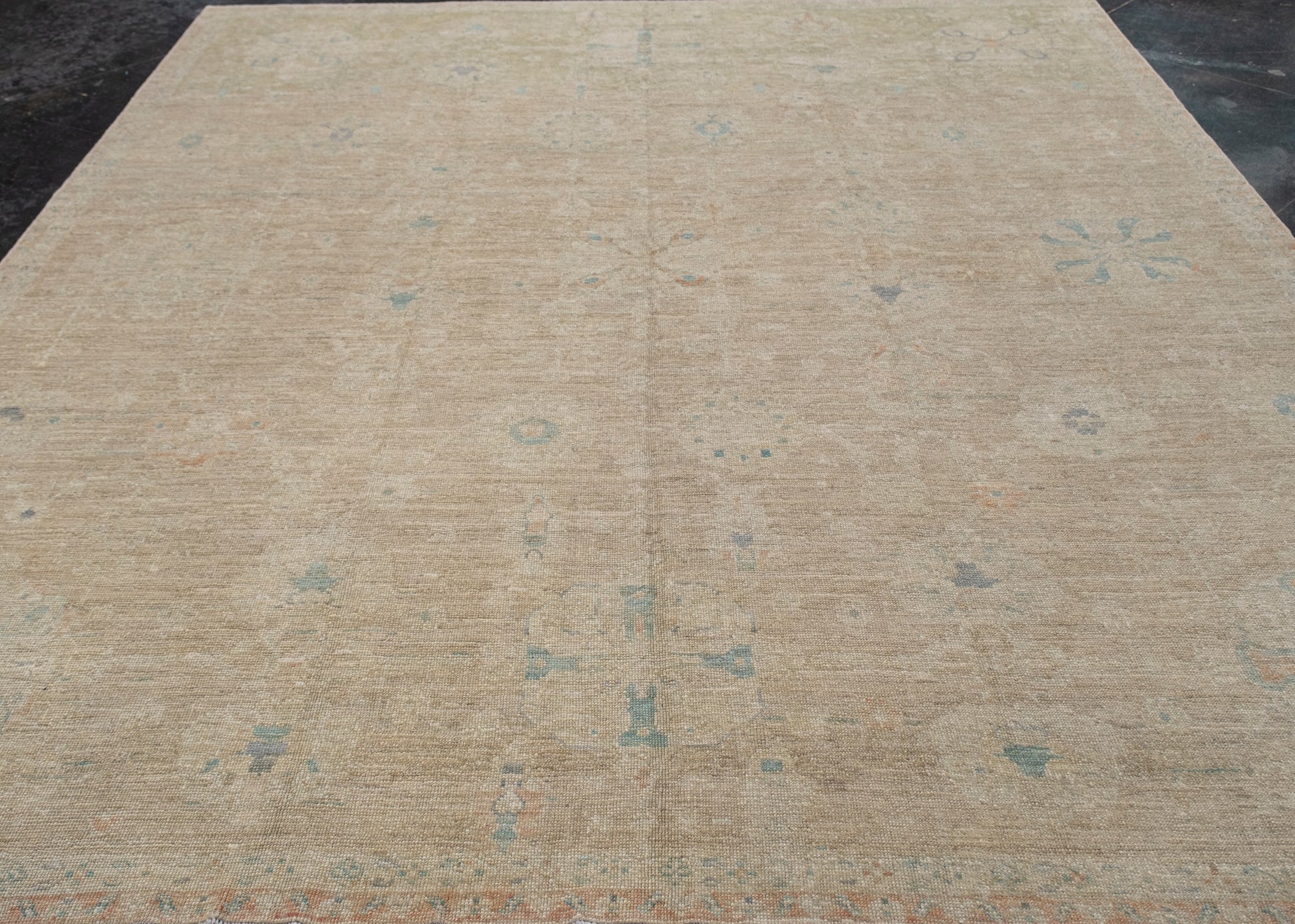 Antique Look Turkish Oushak Rug 9'2" x 10'5" #5059