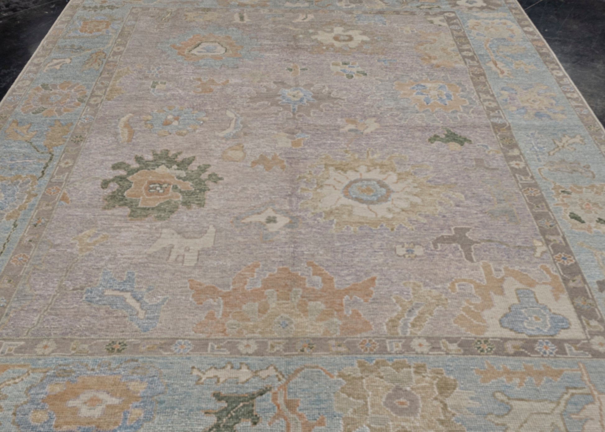 Turkish Oushak Rug 7'10" x 9'8" #12065