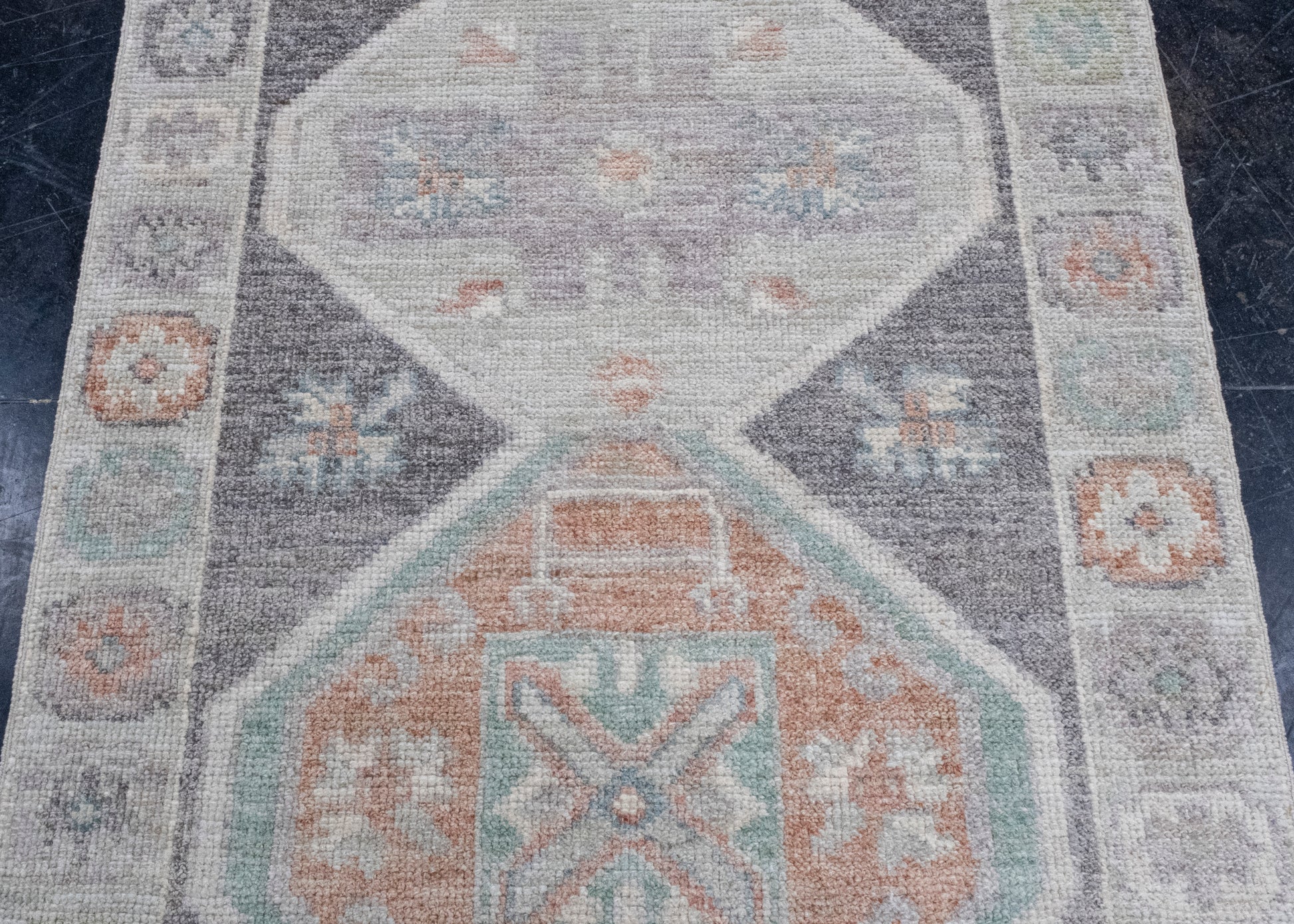 Turkish Oushak Rug 2'11" x 6'9" #16325