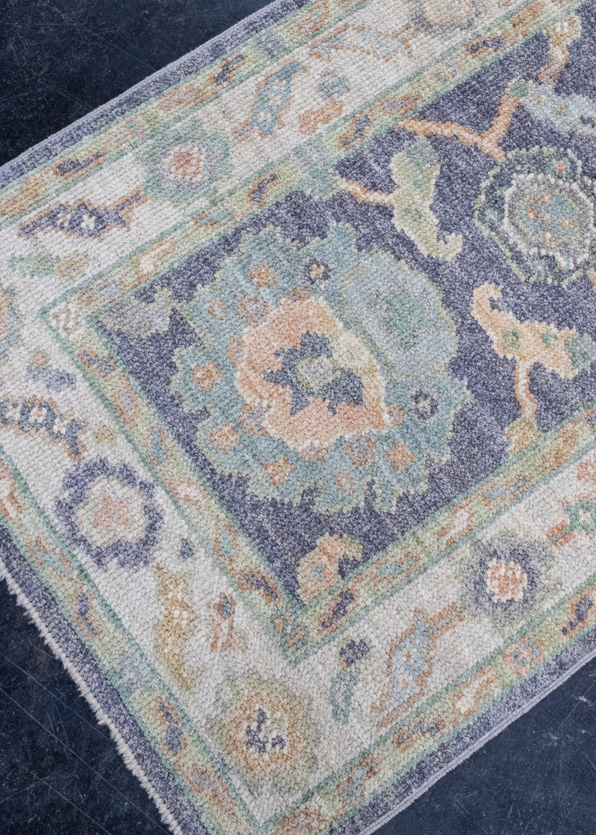 Turkish Oushak Rug 2'4" x 6' #16174