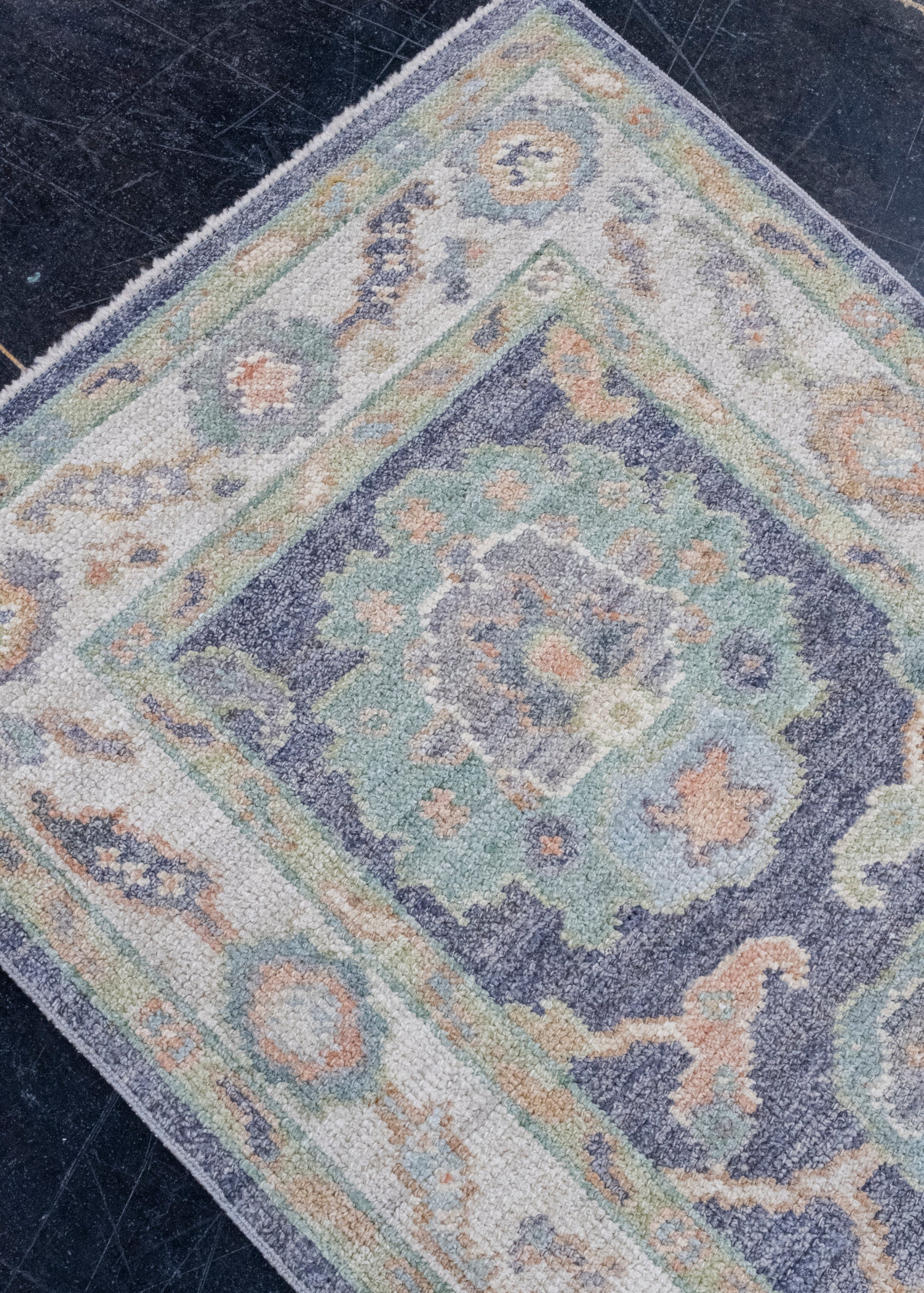 Turkish Oushak Rug 2'4" x 6' #16174