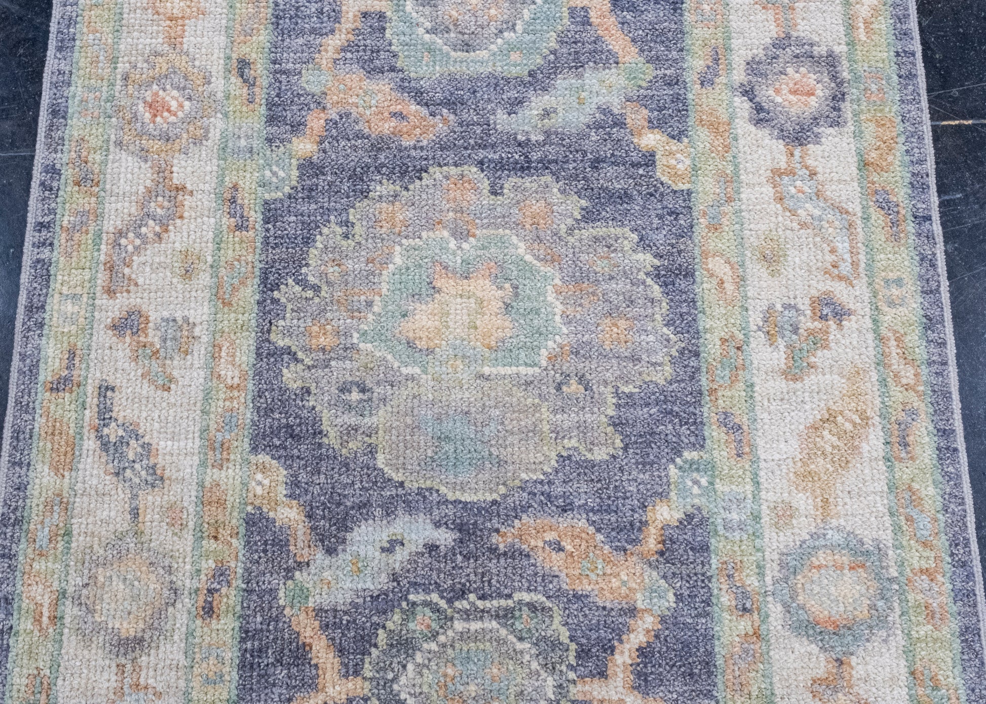 Turkish Oushak Rug 2'4" x 6' #16174