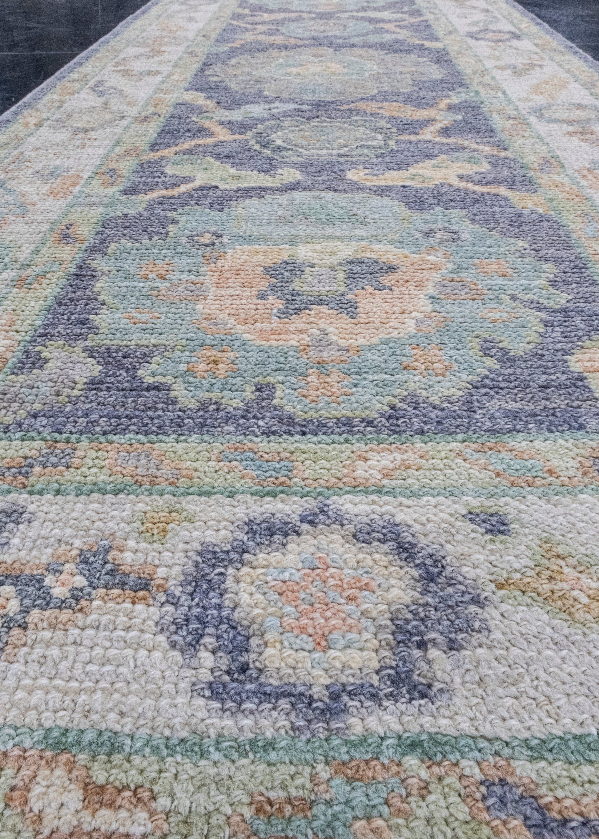 Turkish Oushak Rug 2'4" x 6' #16174