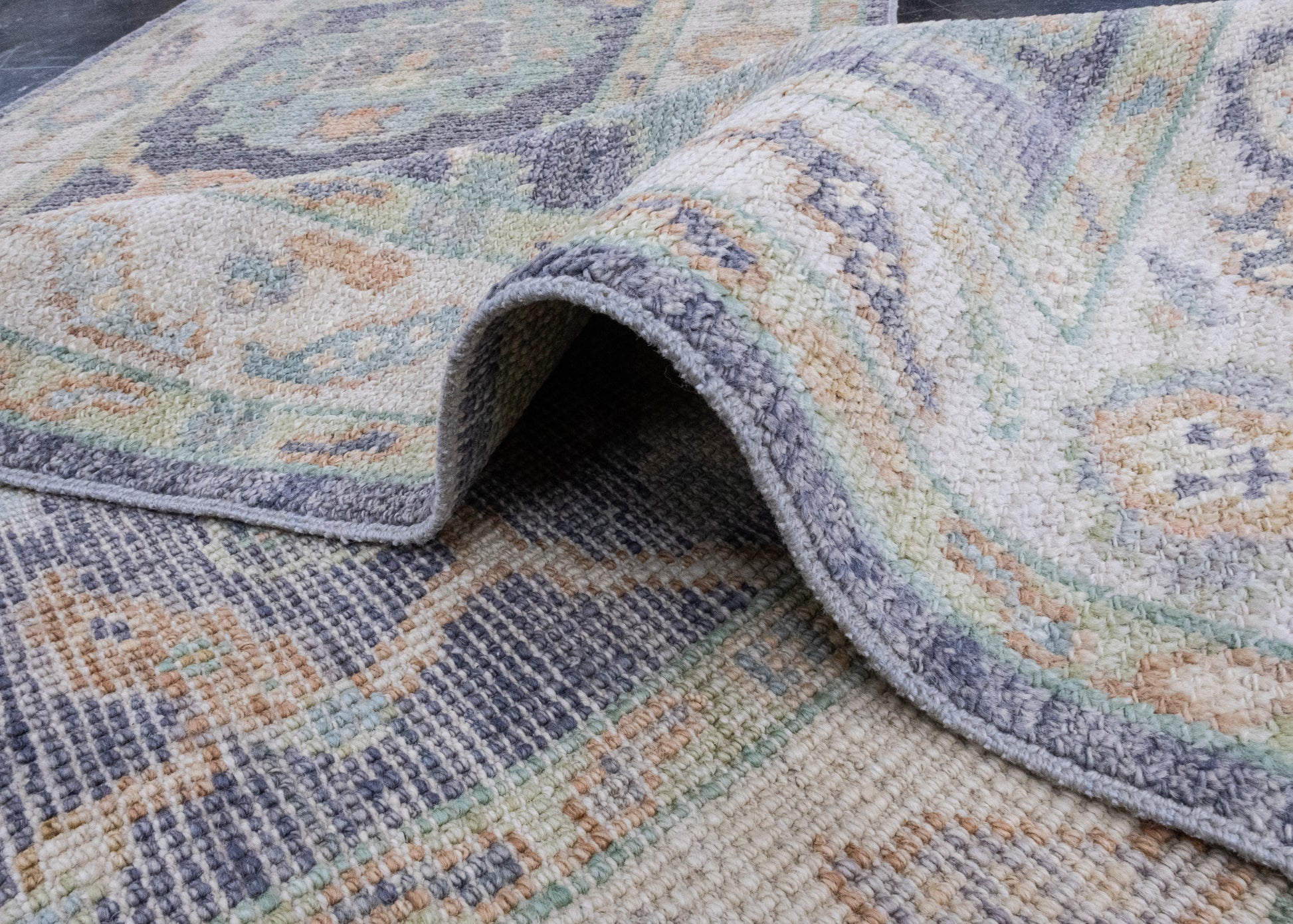 Turkish Oushak Rug 2'4" x 6' #16174