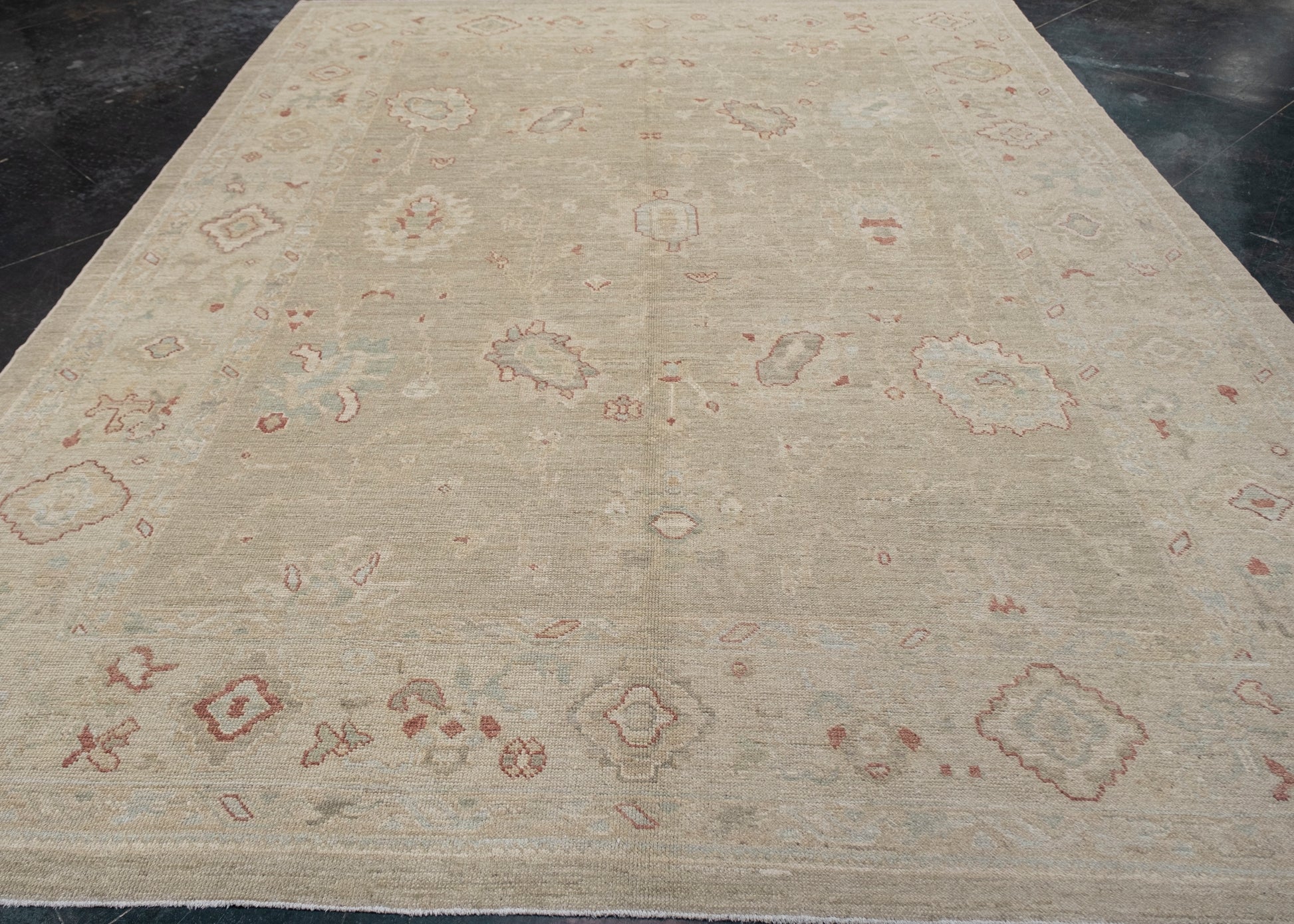 Turkish Oushak Rug 9'2" x 12'2" #1027