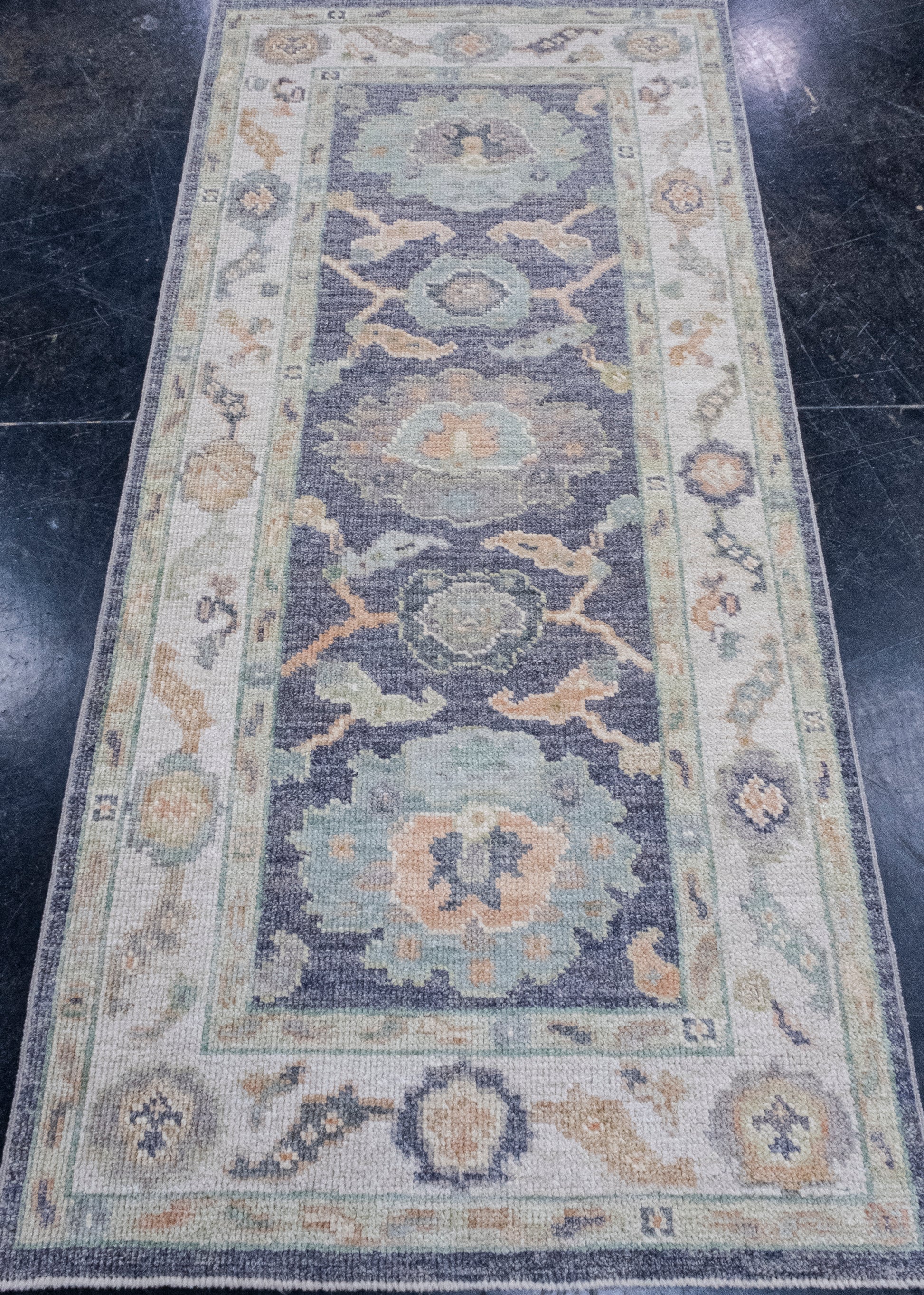 Turkish Oushak Rug 2'9" x 5'9" #16429