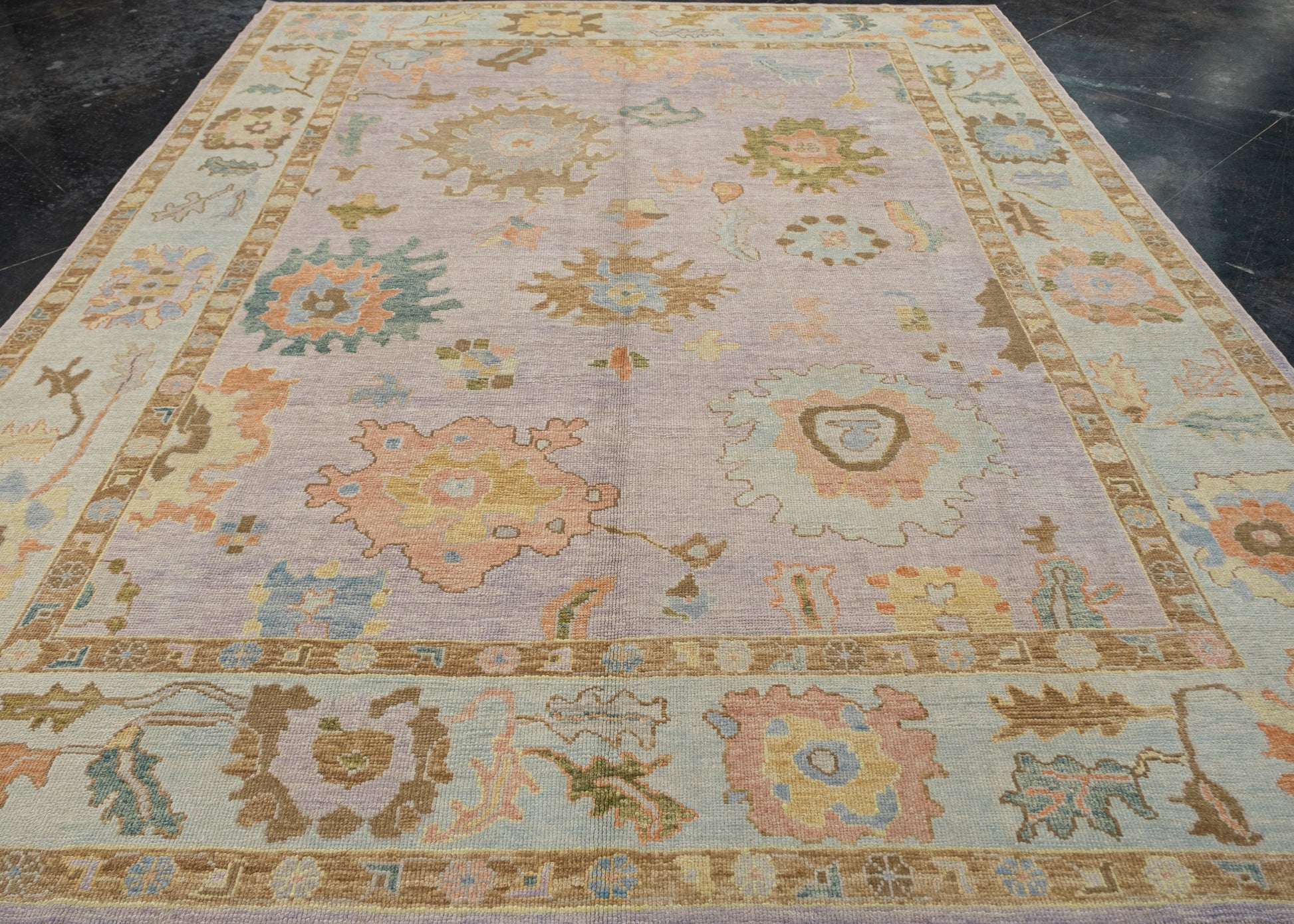 Turkish Oushak Rug 9'5" x 11'11" #1044