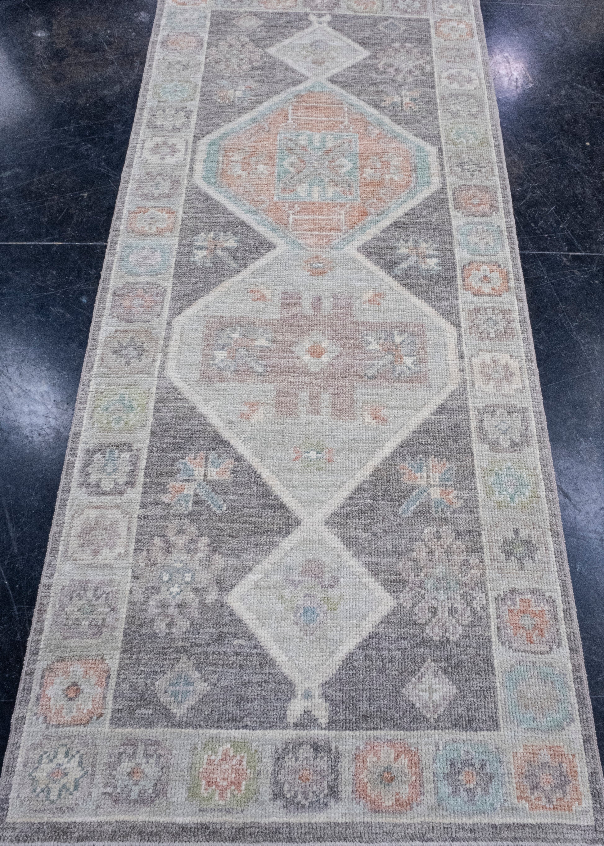 Turkish Oushak Rug 2'11" x 6'9" #16326