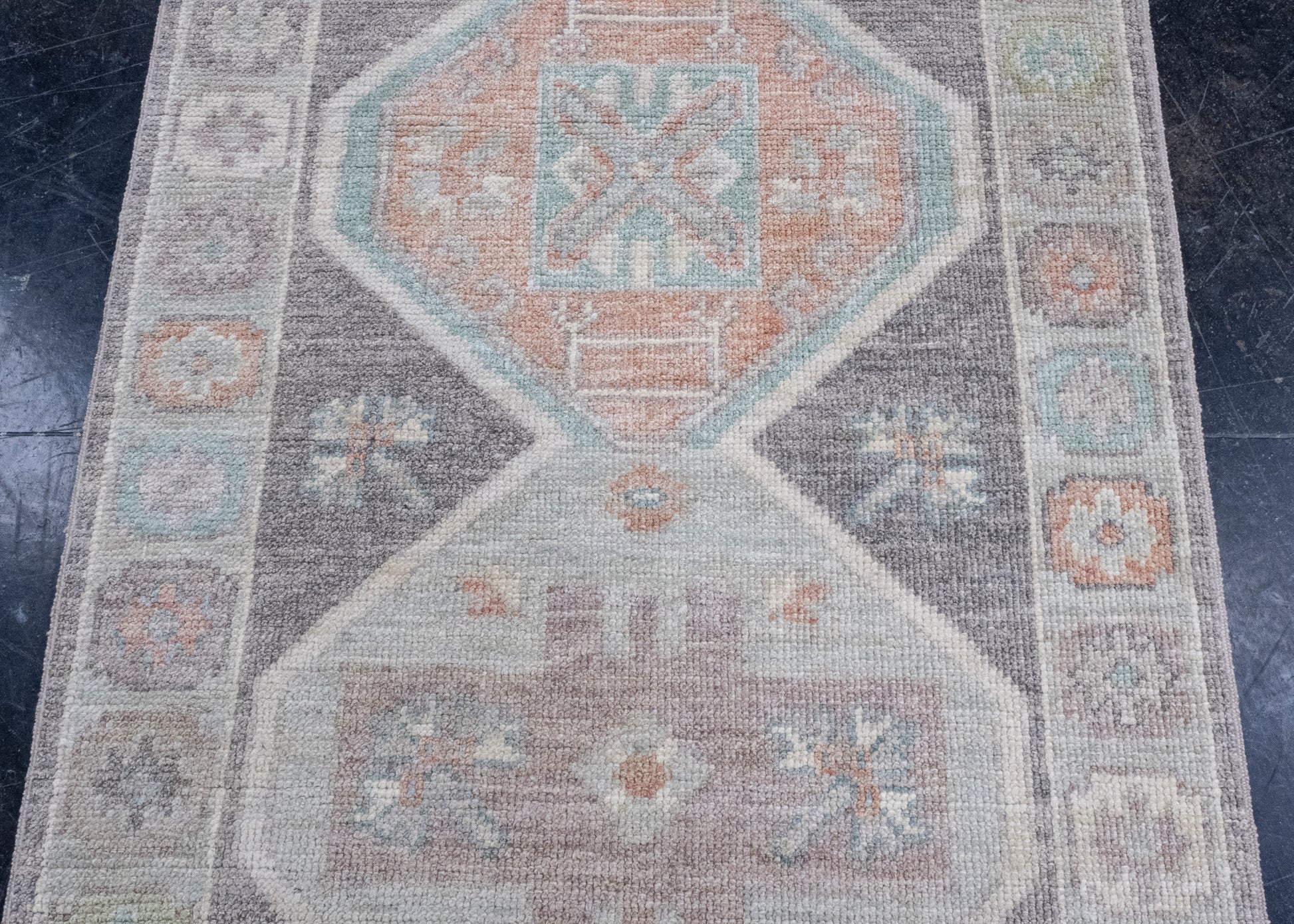 Turkish Oushak Rug 2'11" x 6'9" #16326