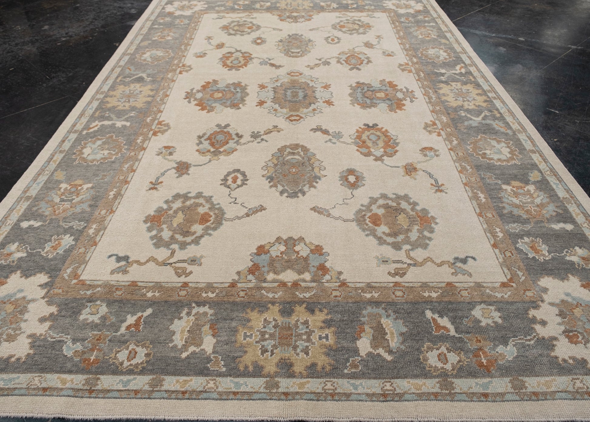 Turkish Oushak Rug 8'6" x 12'11" #2352