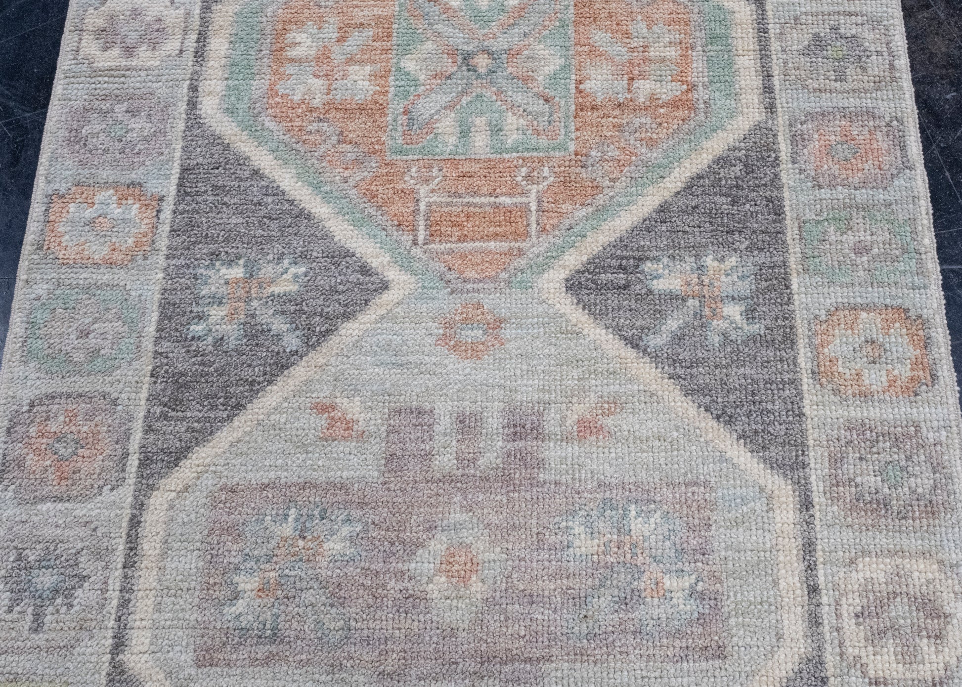 Turkish Oushak Rug 2'10" x 6'8" #16390