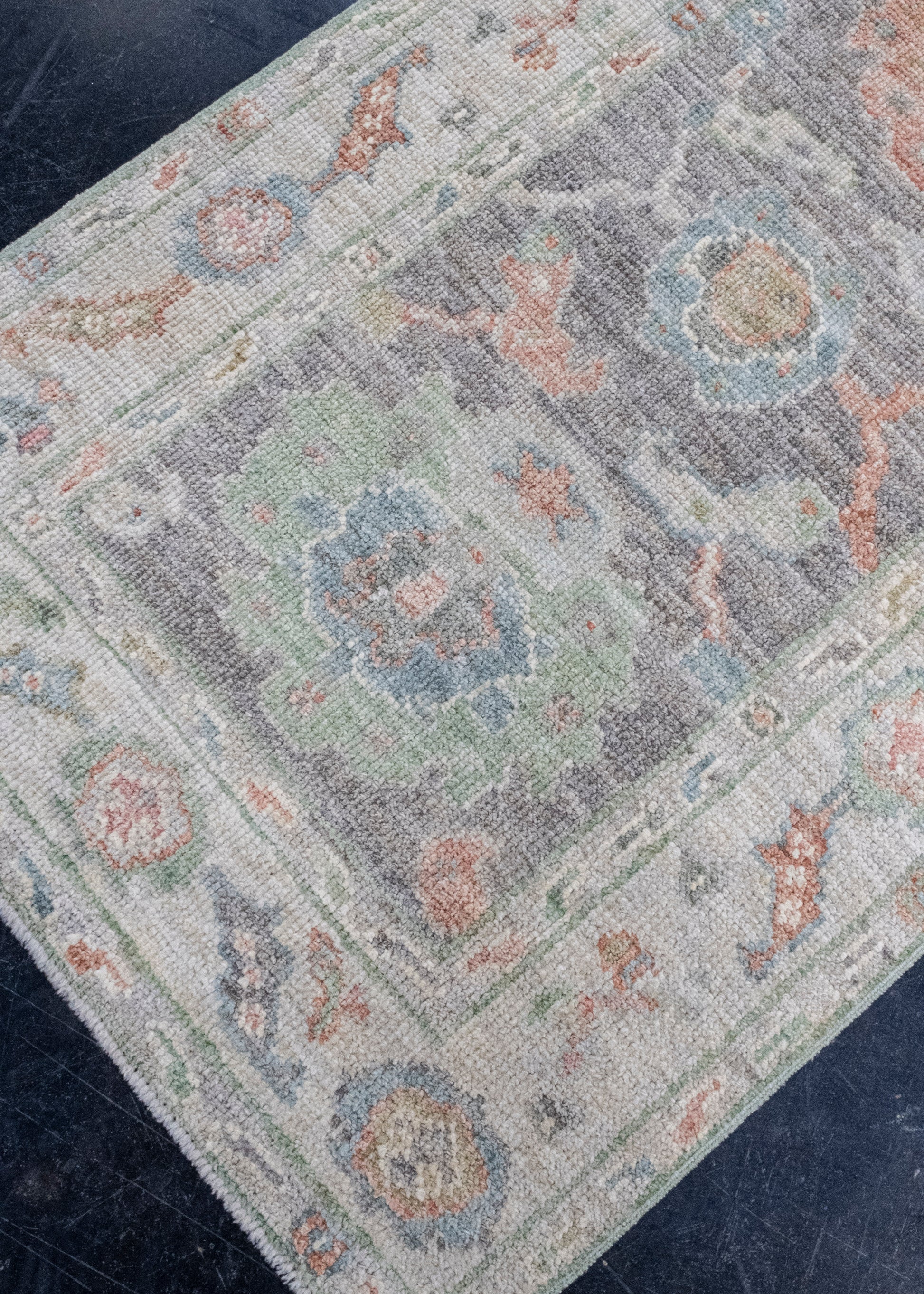 Turkish Oushak Rug 2'8" x 6'6" #16204