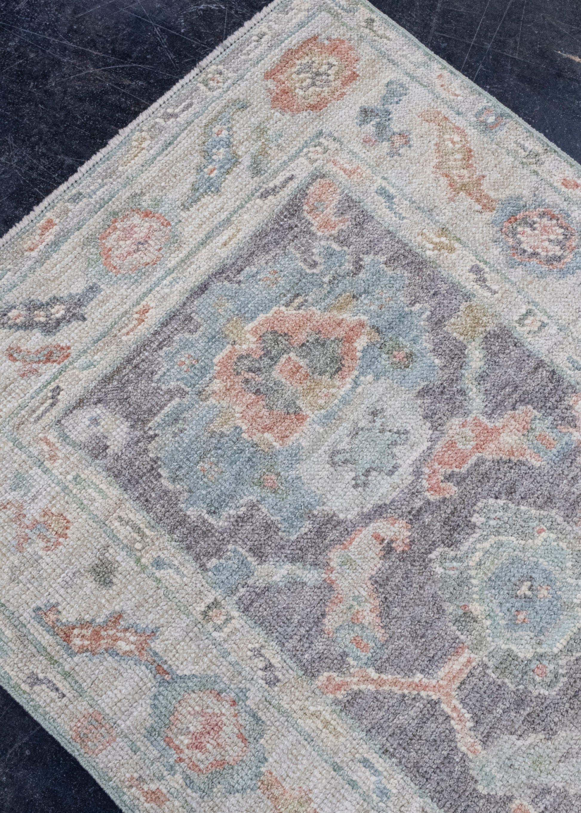 Turkish Oushak Rug 2'8" x 6'6" #16204