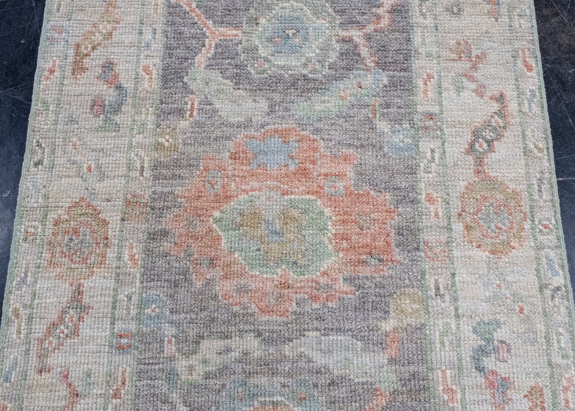 Turkish Oushak Rug 2'8" x 6'6" #16204