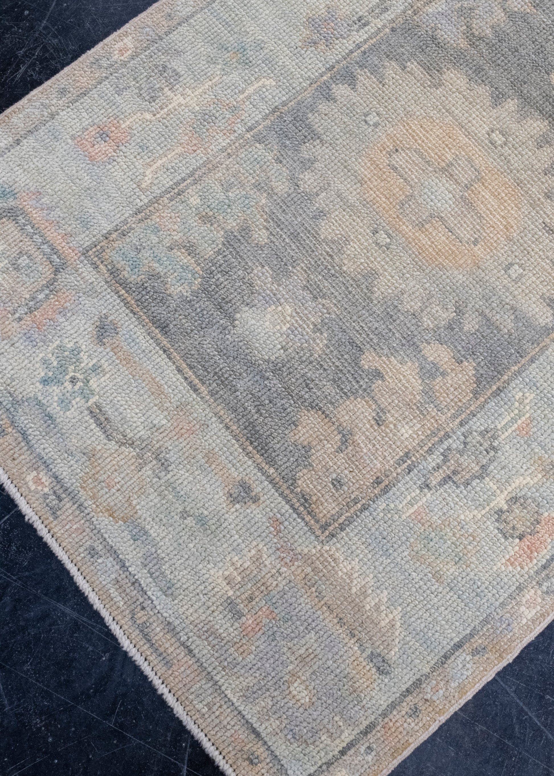 Turkish Oushak Runner Rug 2'9" x 7' #16582